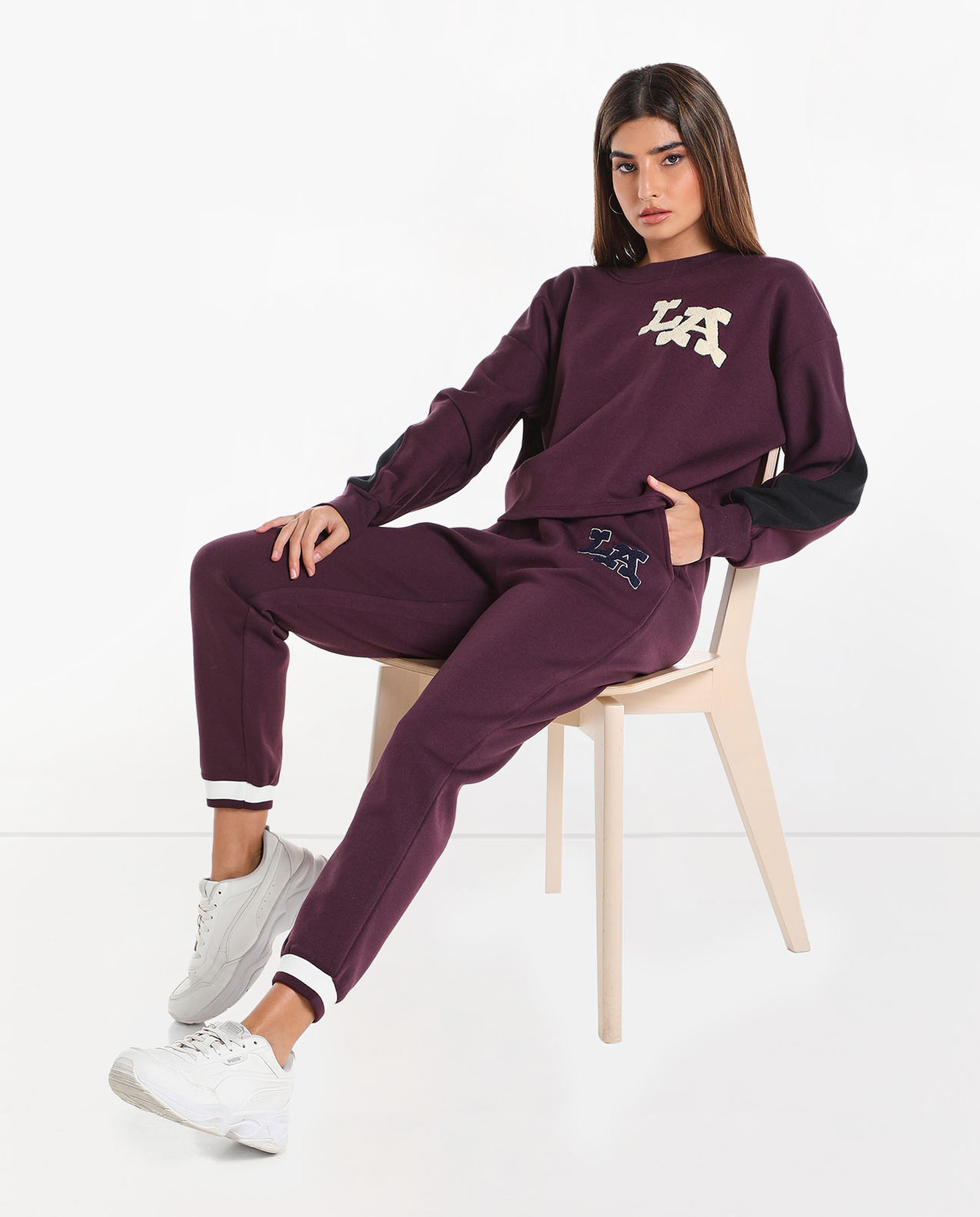 Embroidered Casual Sweatshirt