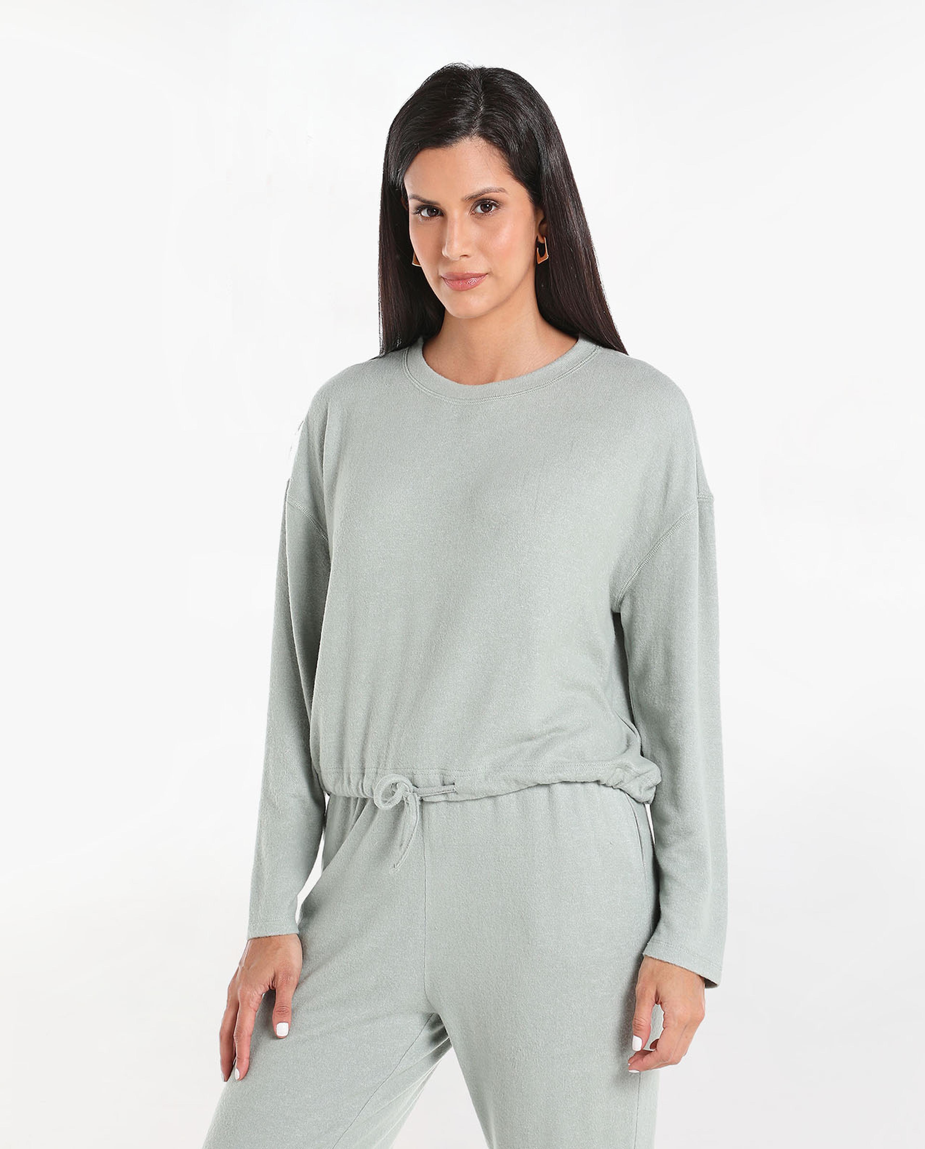 Solid Casual Sweatshirt