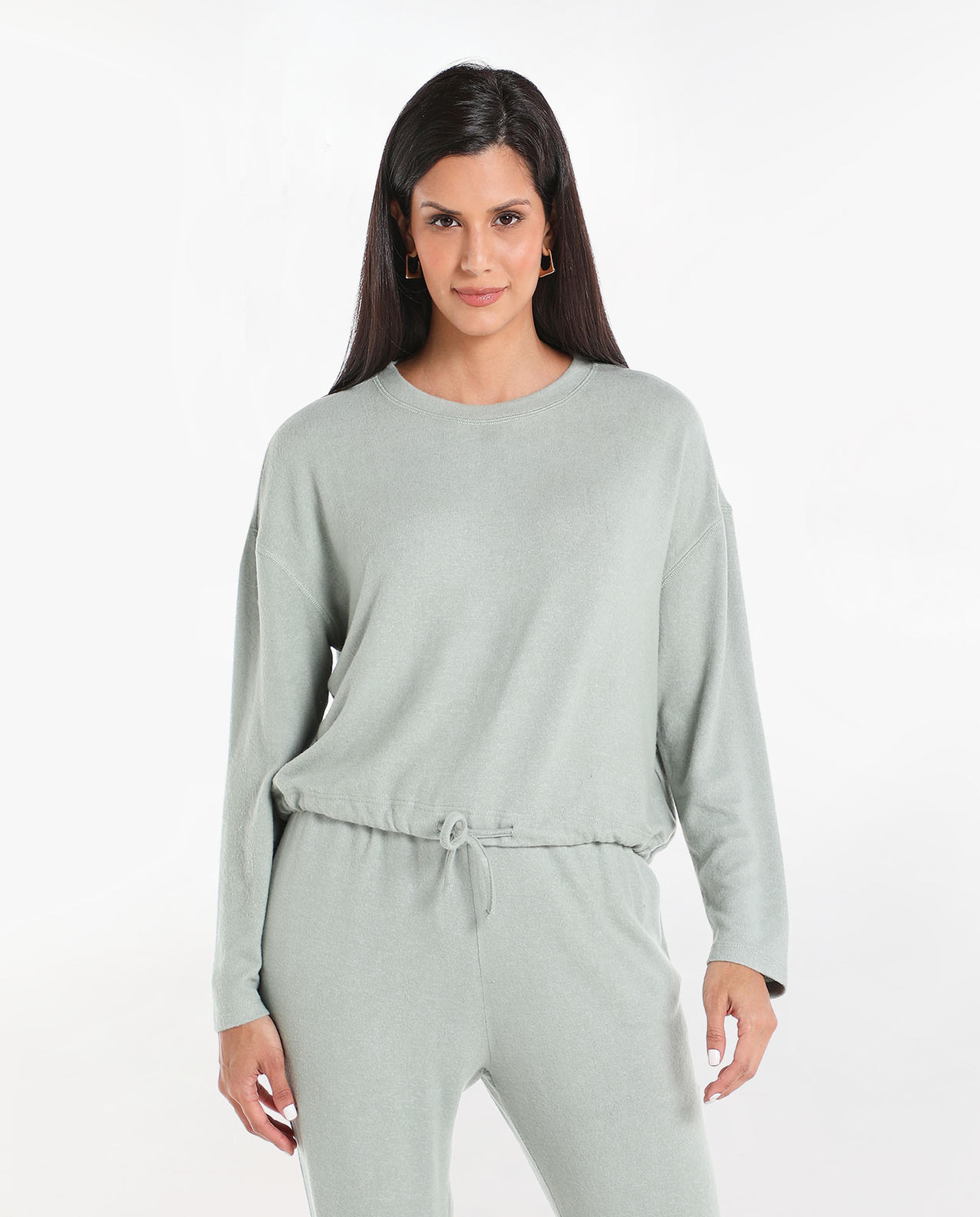 Solid Casual Sweatshirt