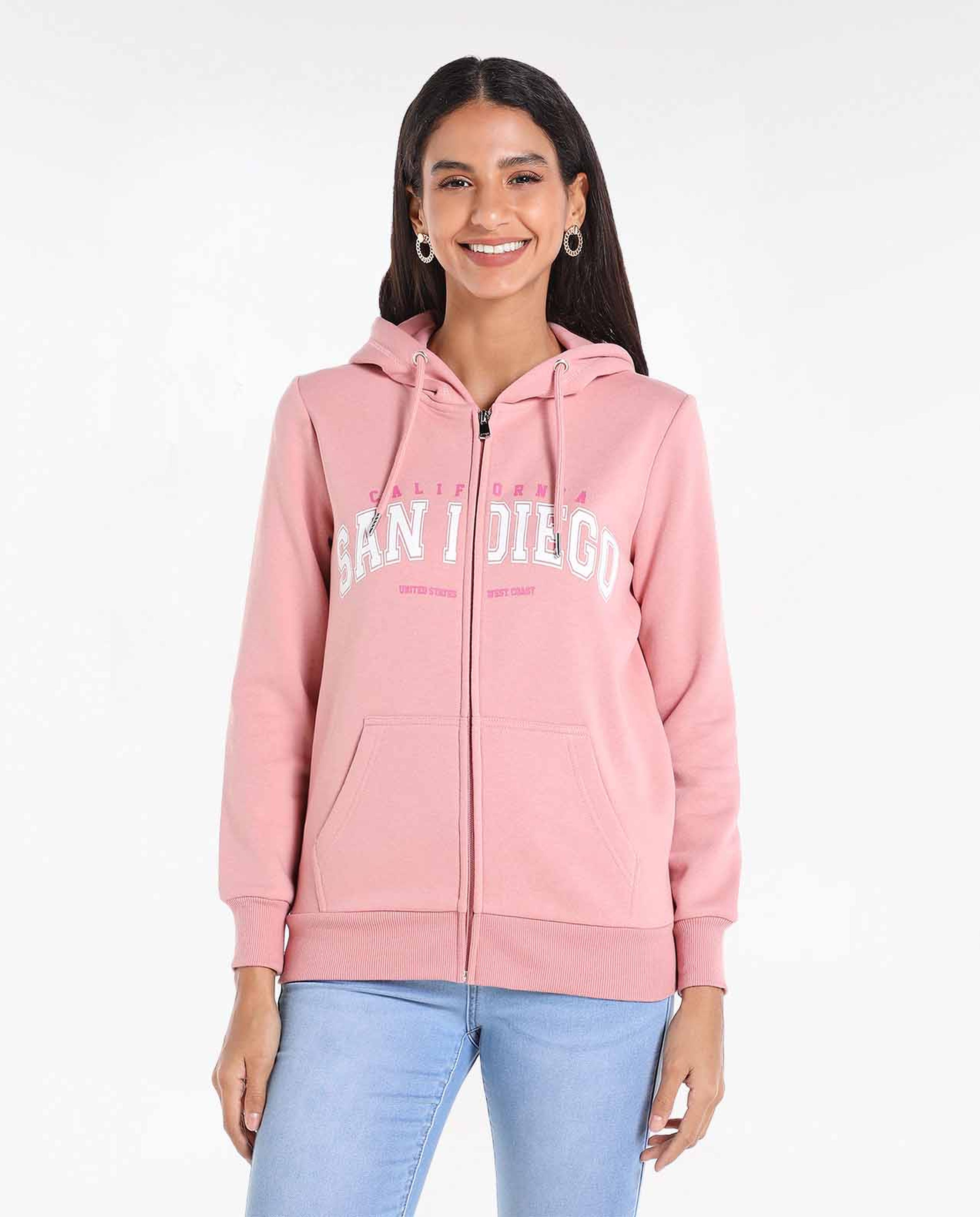Typographic print hooded sweatshirt on sale