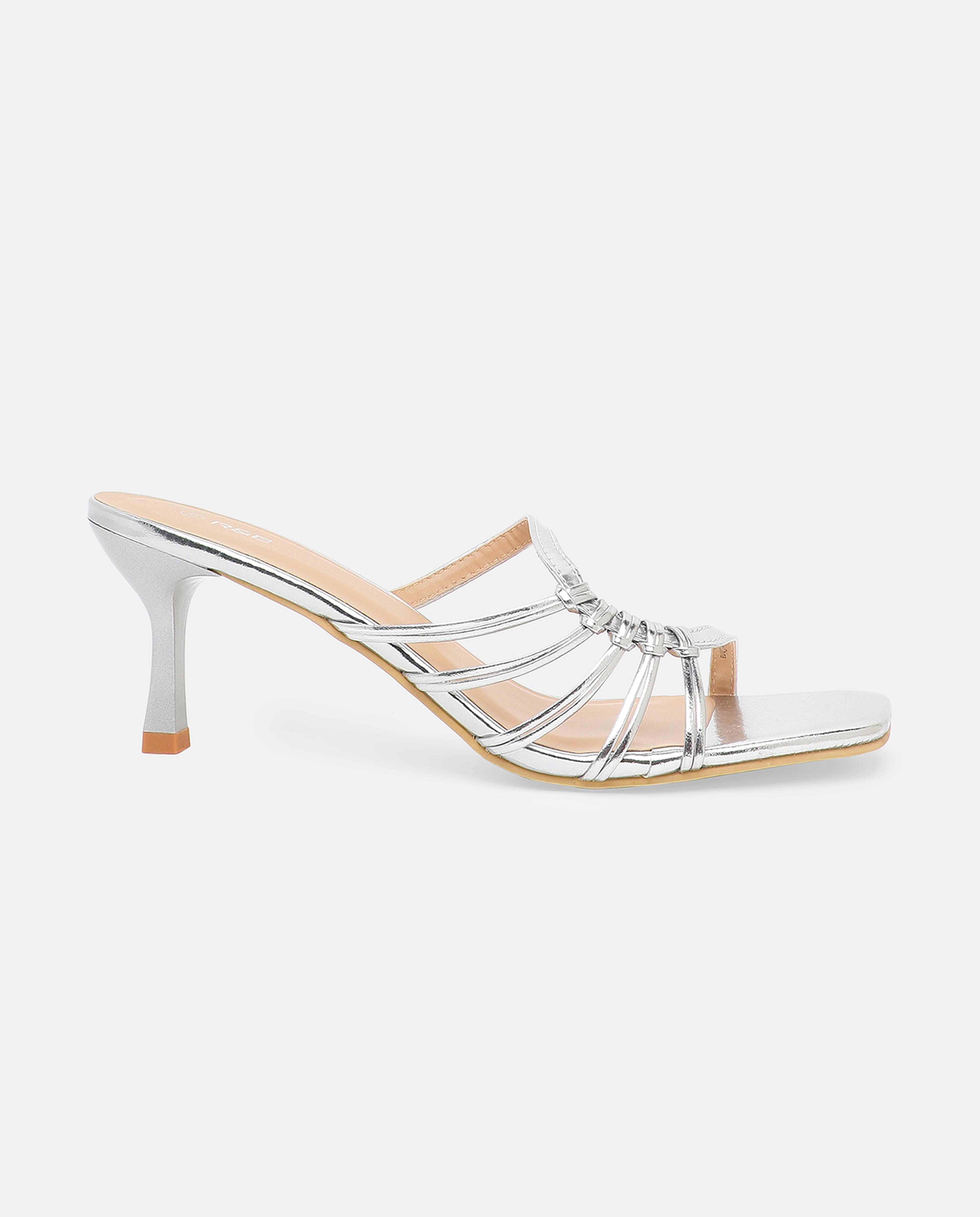 Solid Open Toe Heels