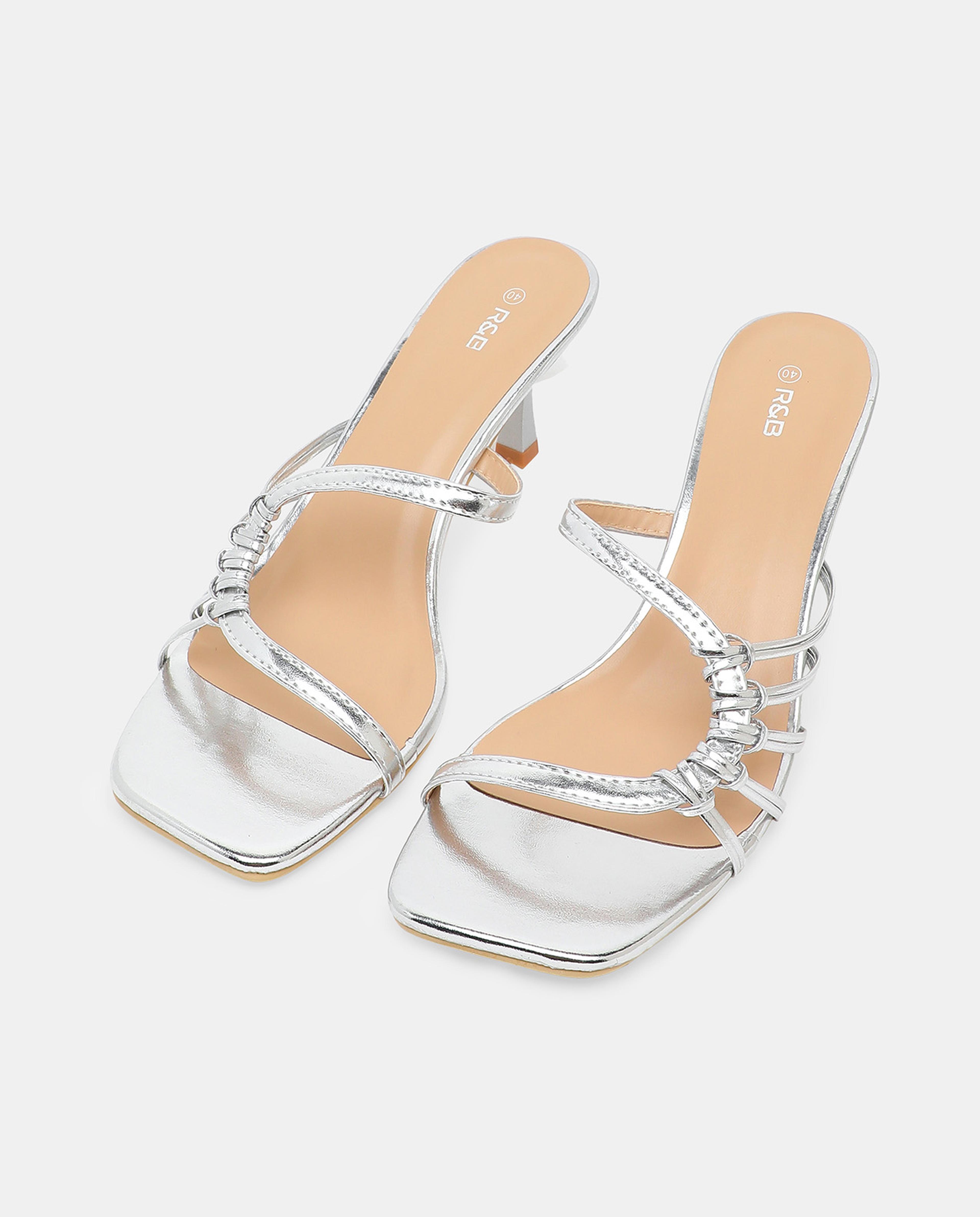 Solid Open Toe Heels