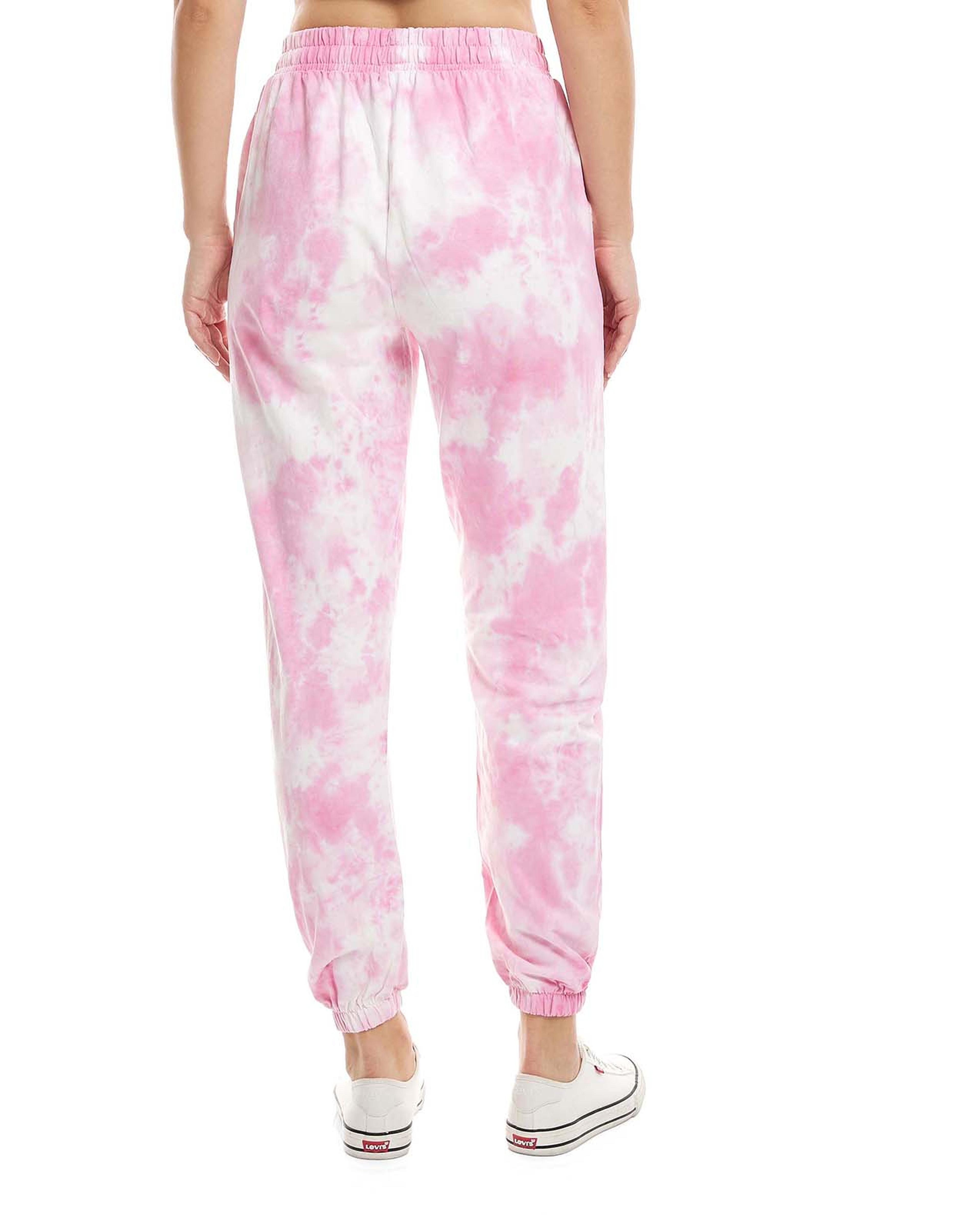 Tie-Dye Joggers with Elasticated Waist