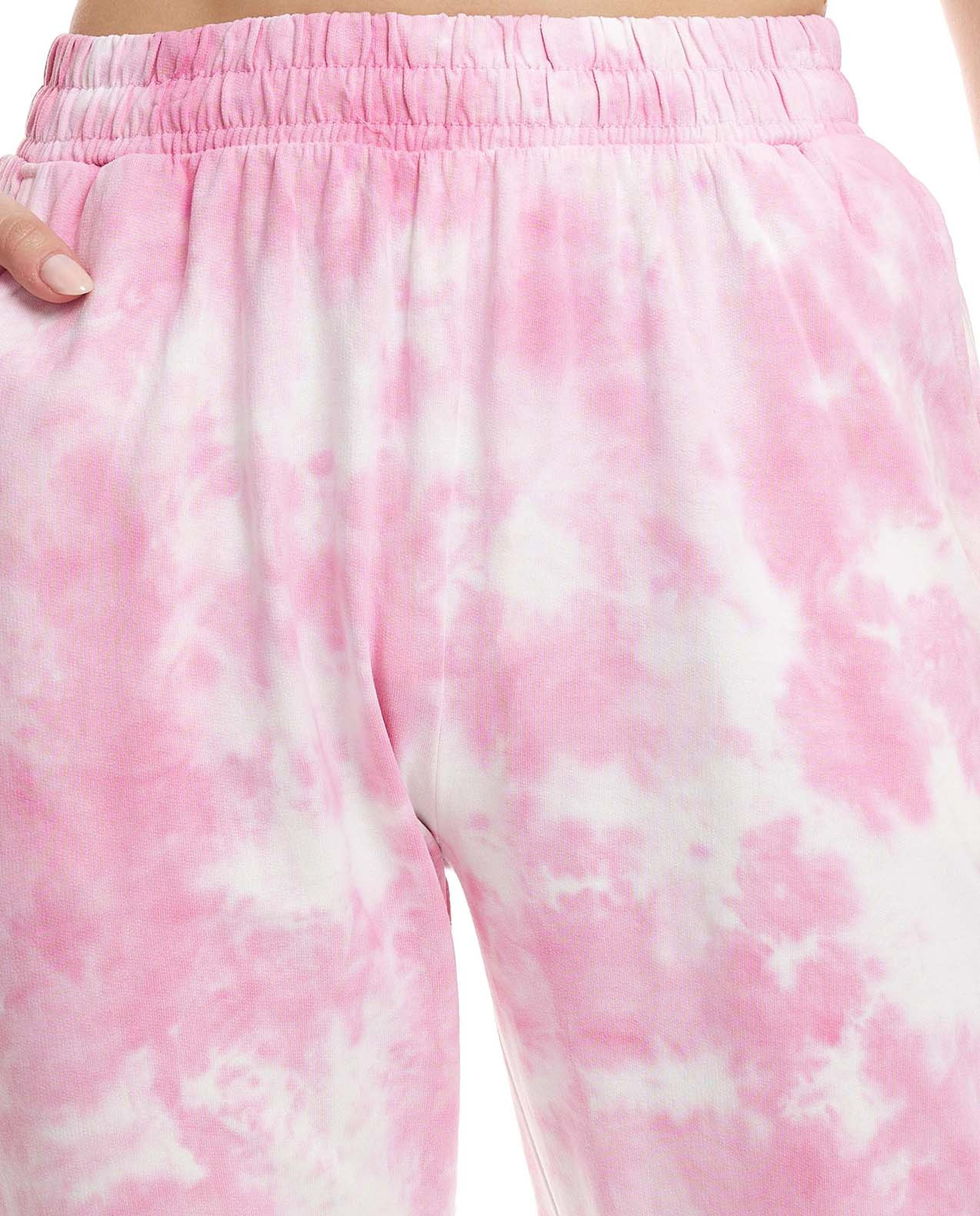 Tie-Dye Joggers with Elasticated Waist