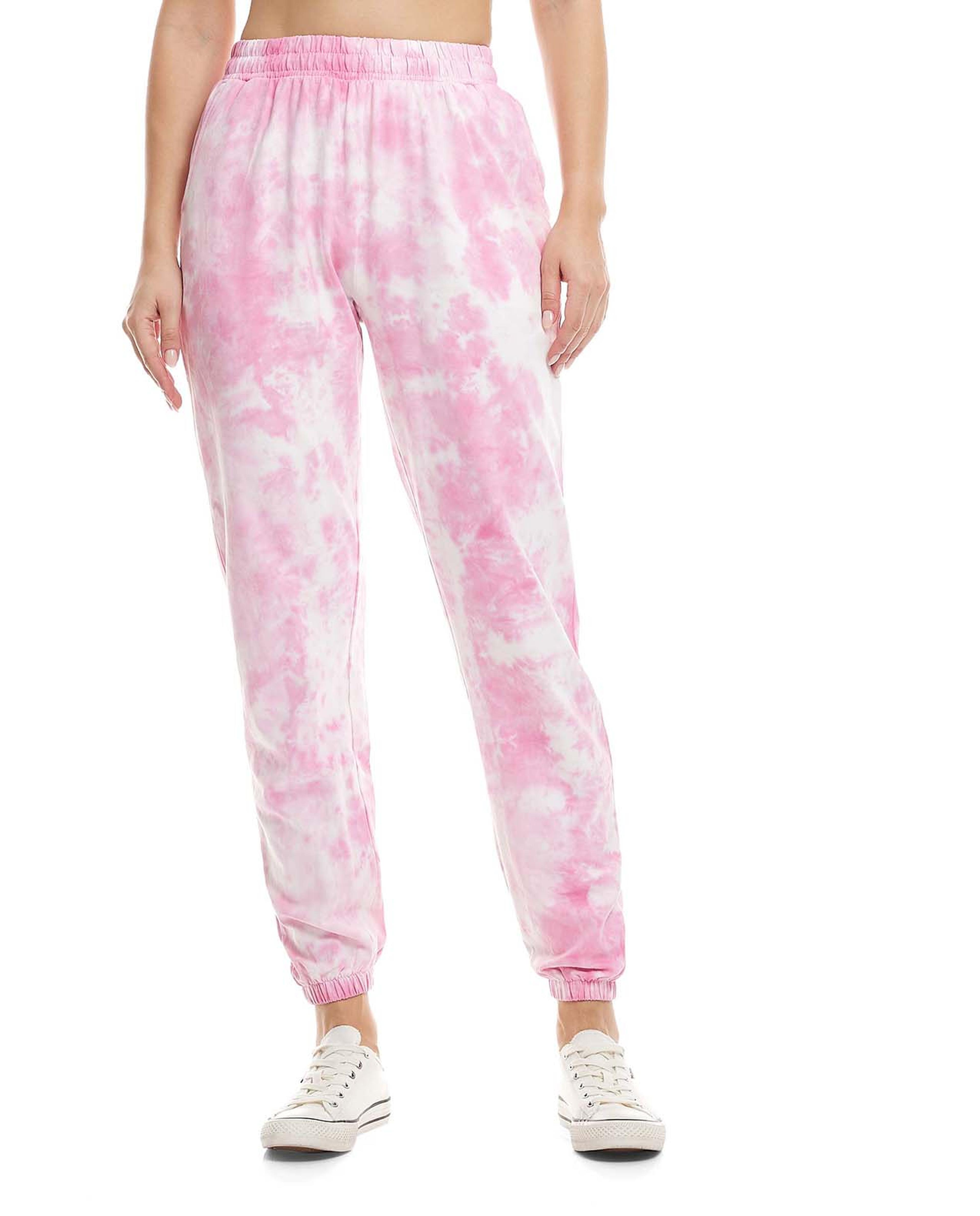 Tie-Dye Joggers with Elasticated Waist