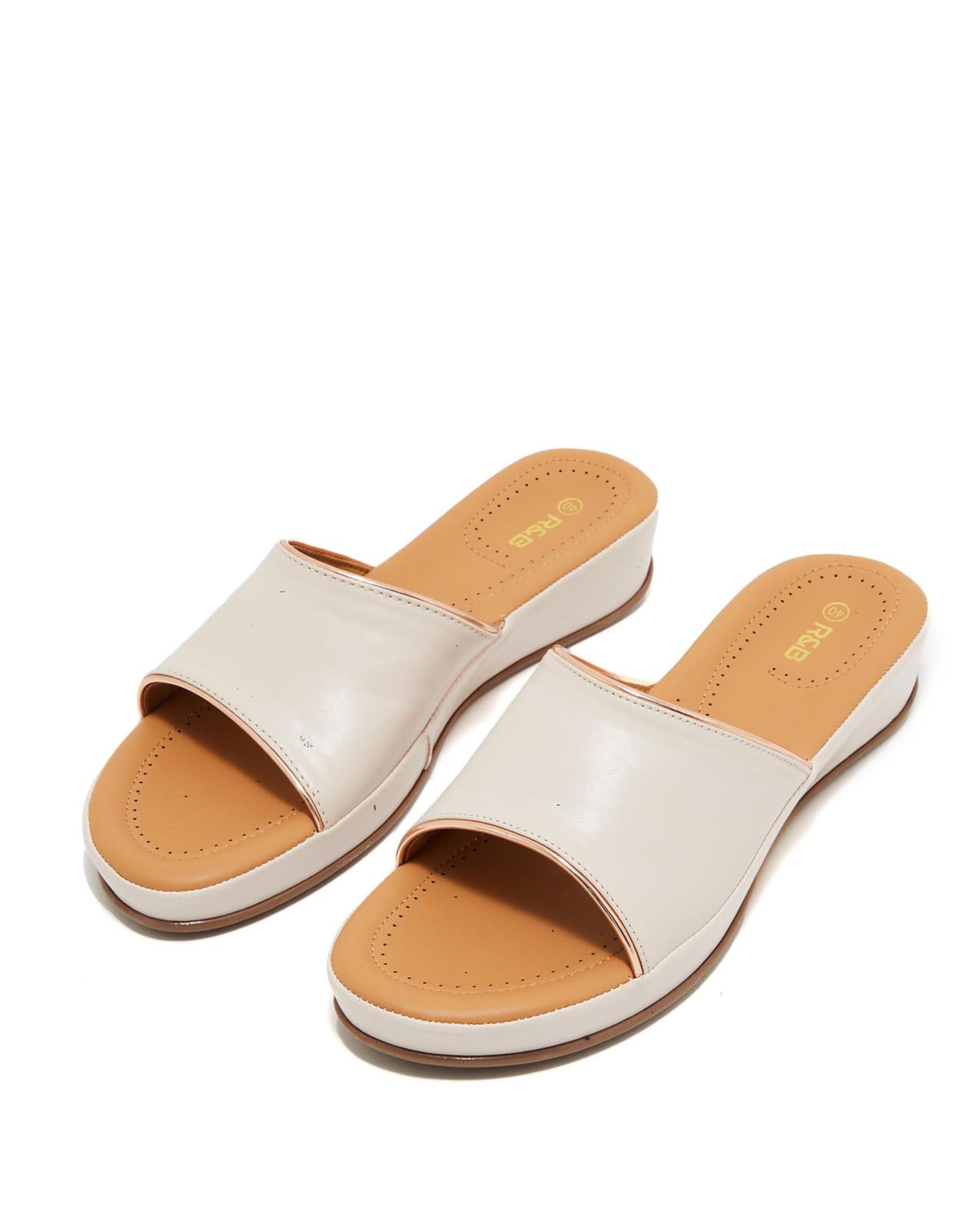 Open-Toe Flatform Sandals