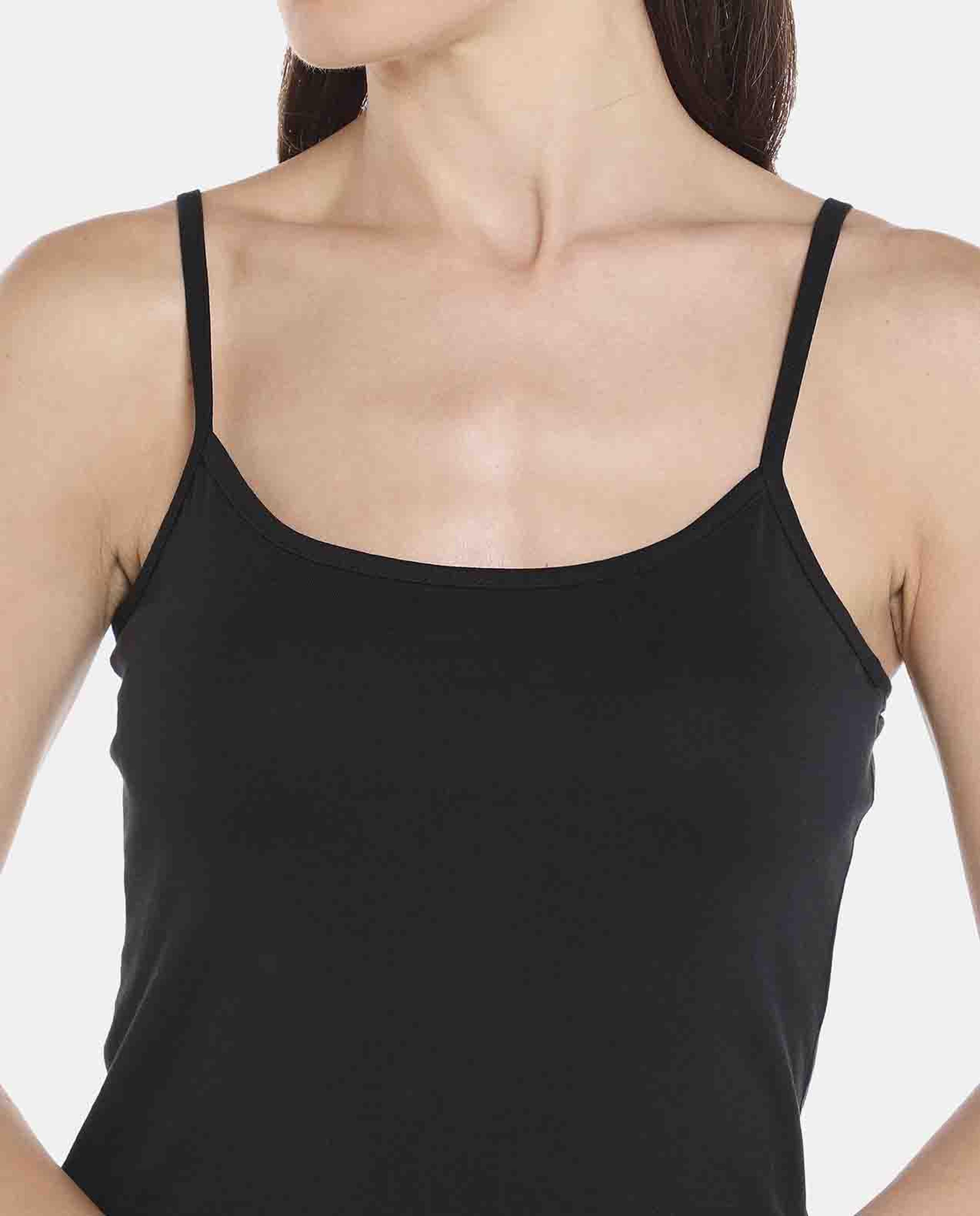 Black Cami Solid Top