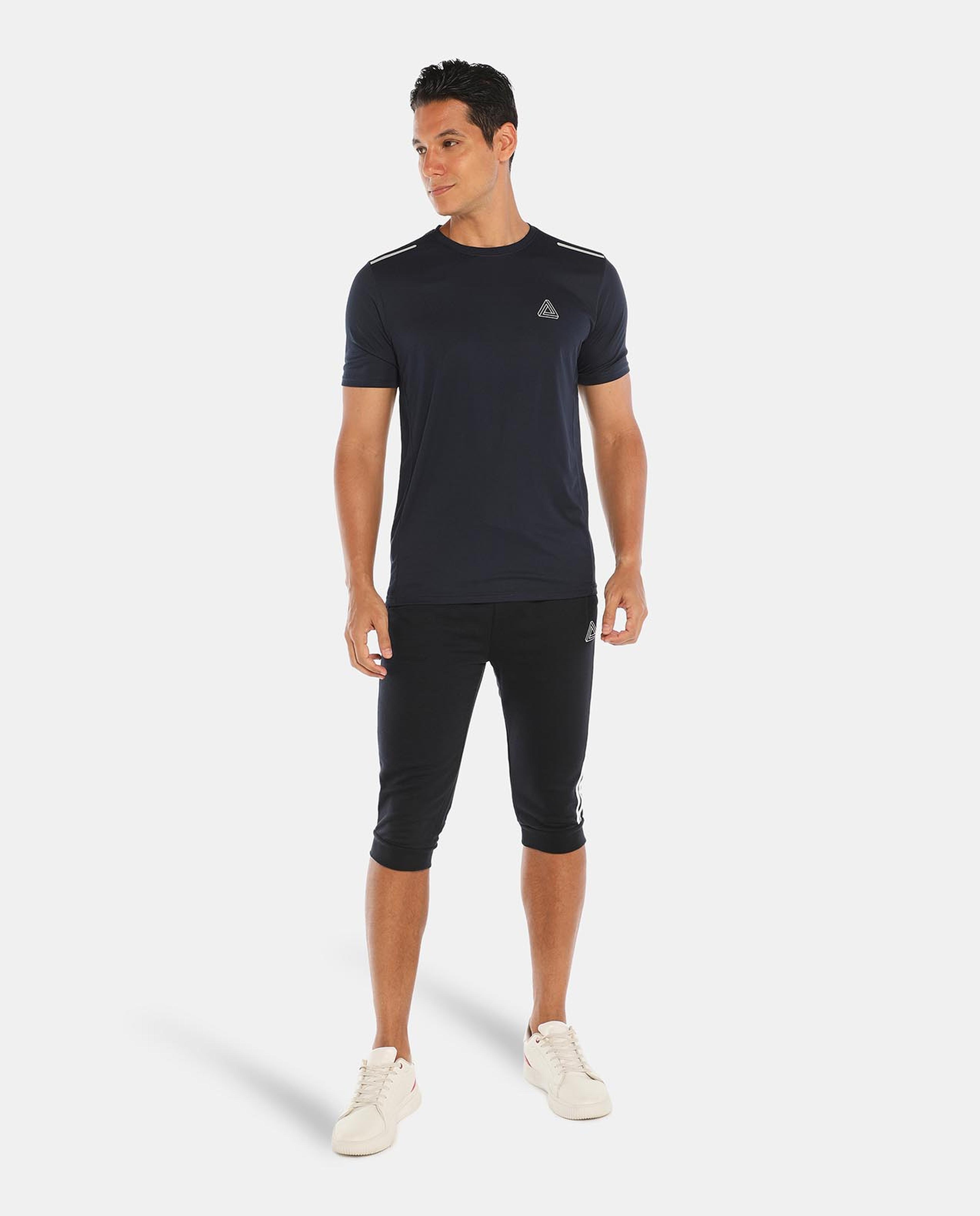 R&B Navy Blue Activewear Shorts
