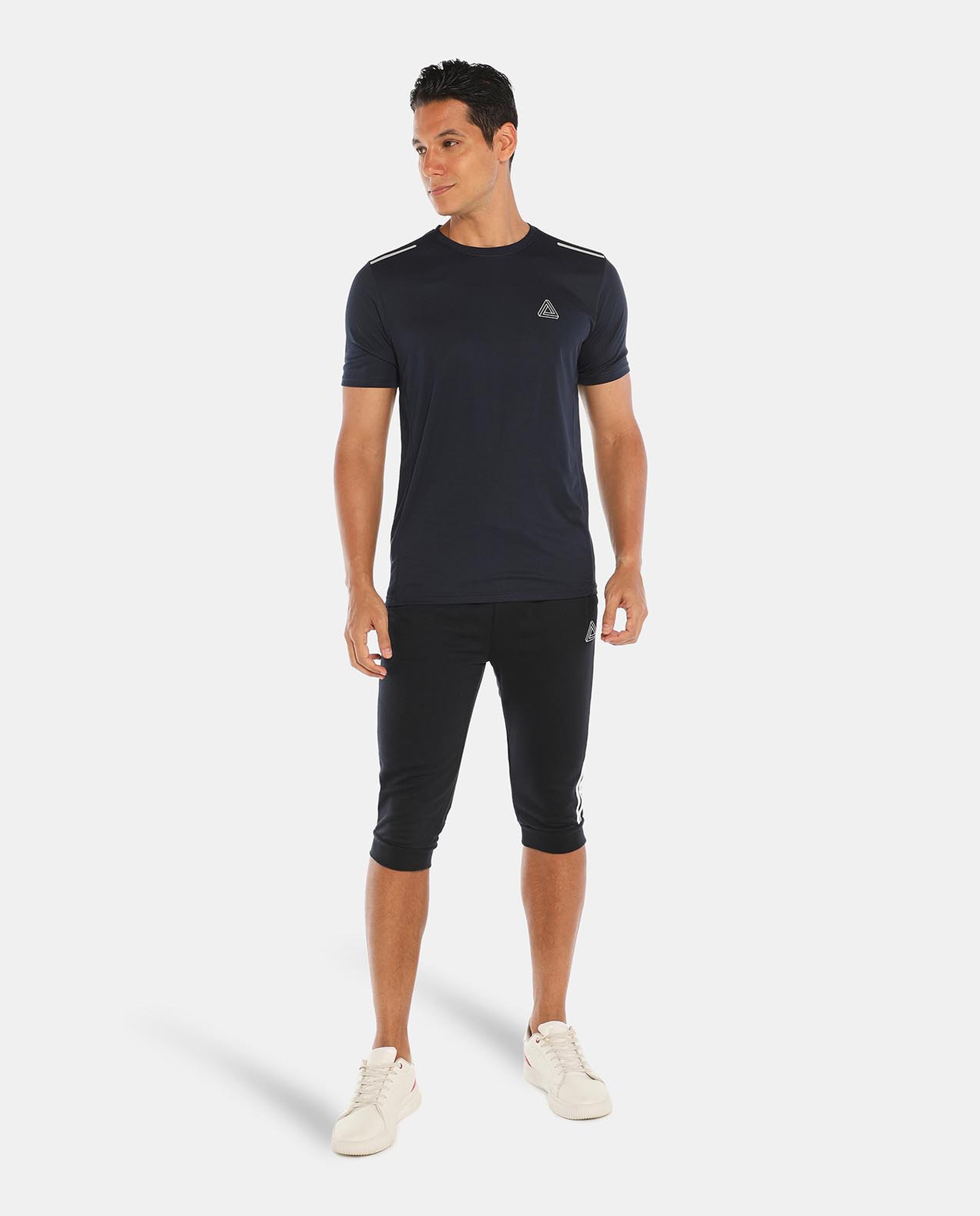 R&B Navy Blue Activewear Shorts