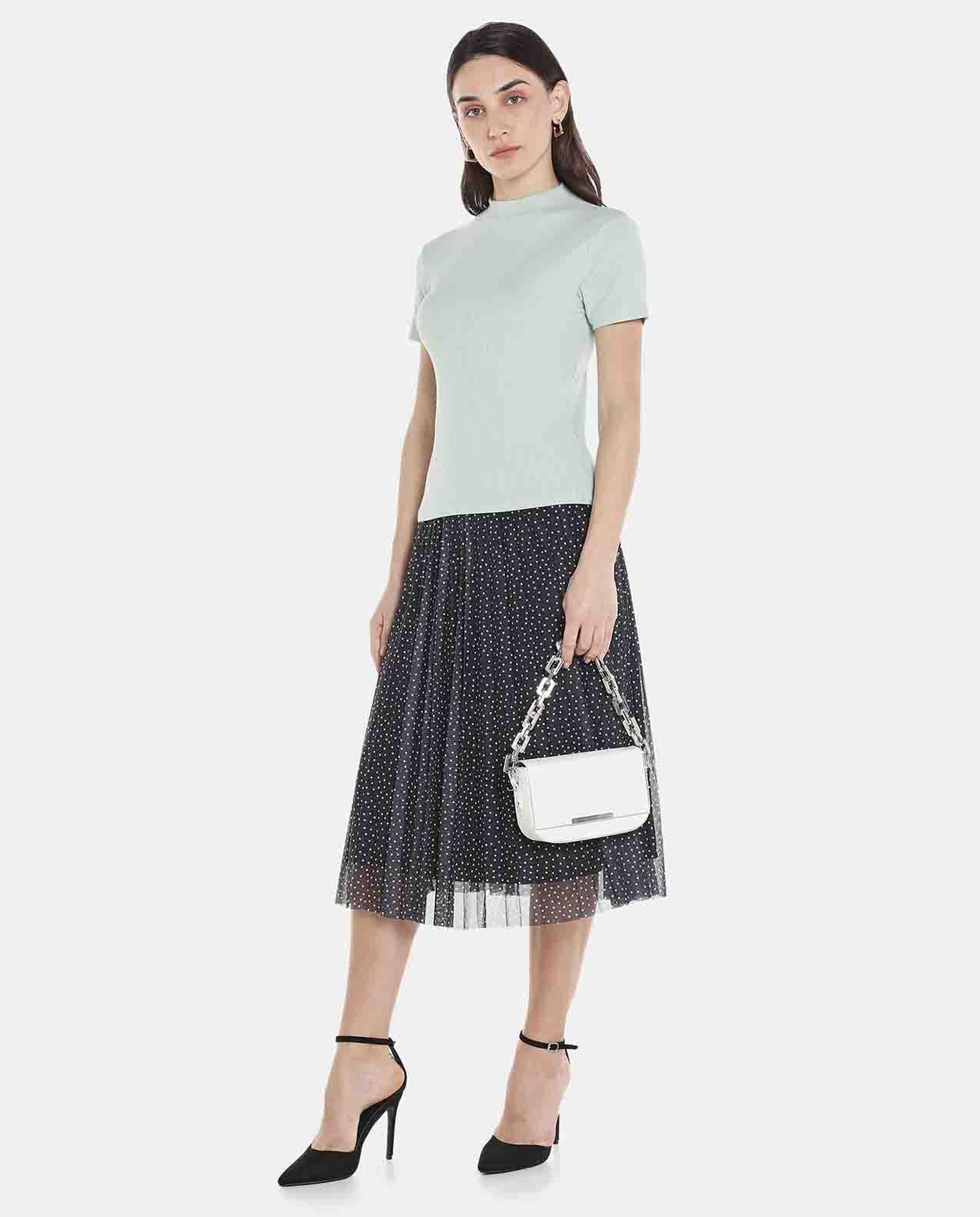 Dusty Mint Solid Knit Top
