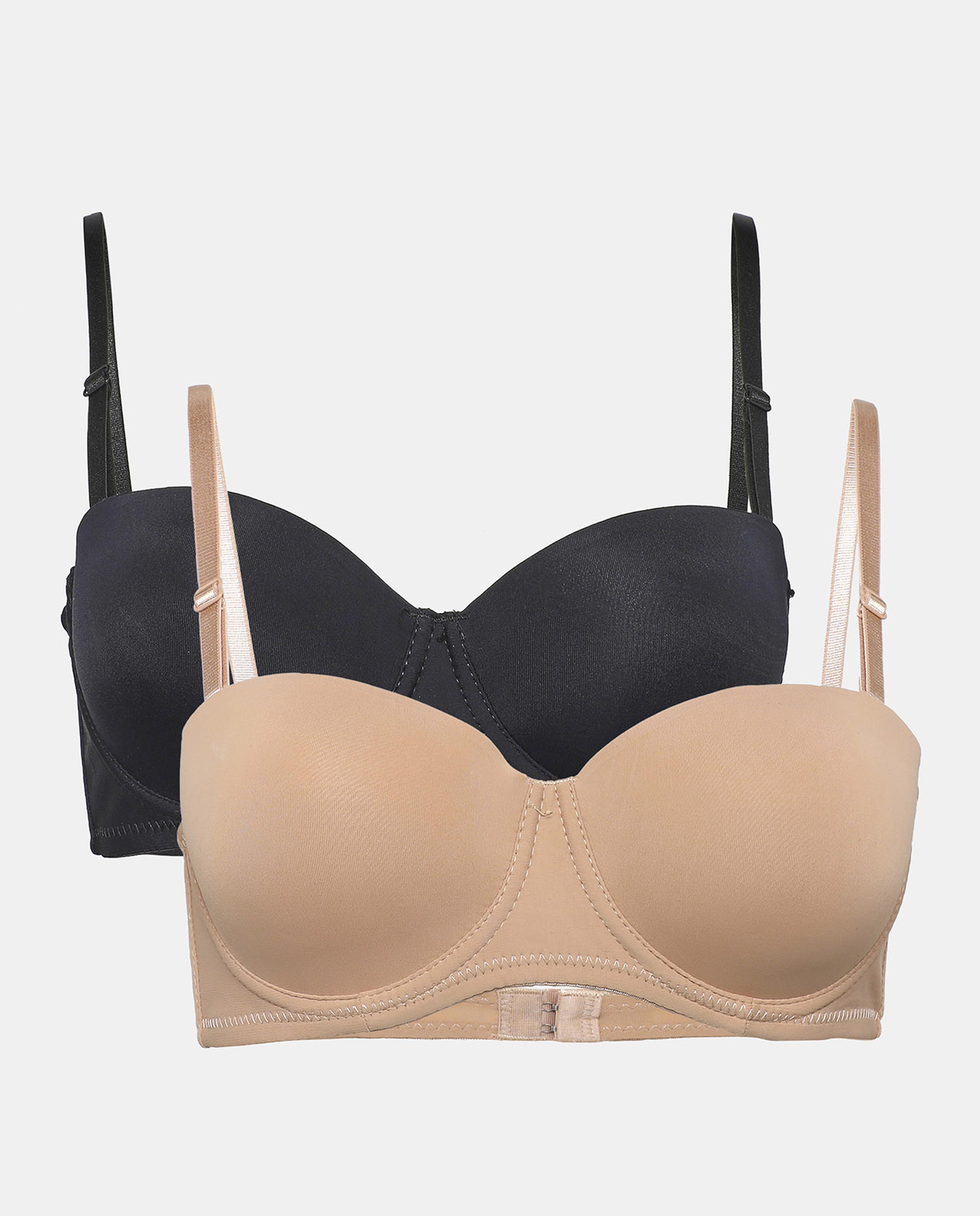Nude Pack of 2 Half Cup Bra