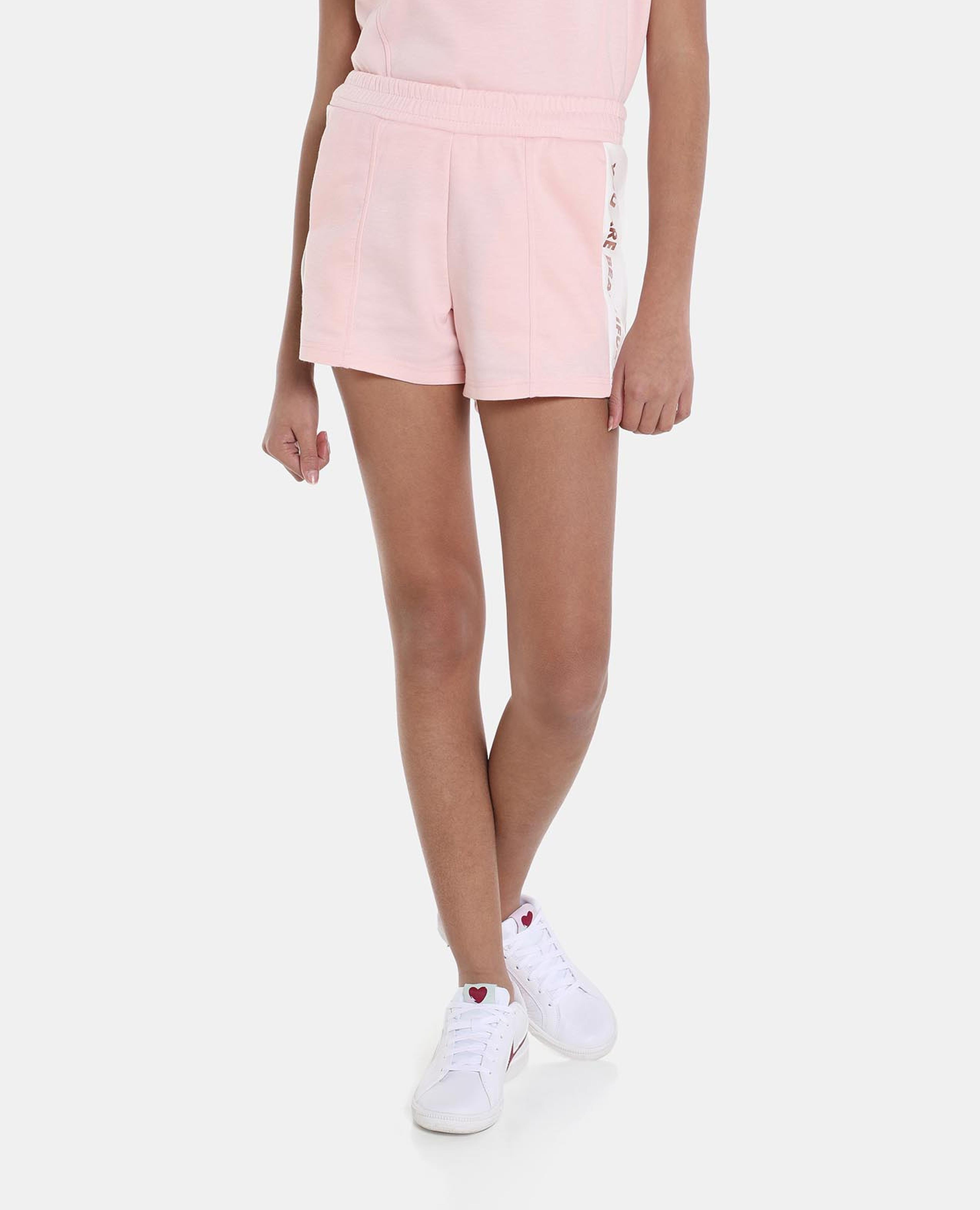 Pink Knit Shorts