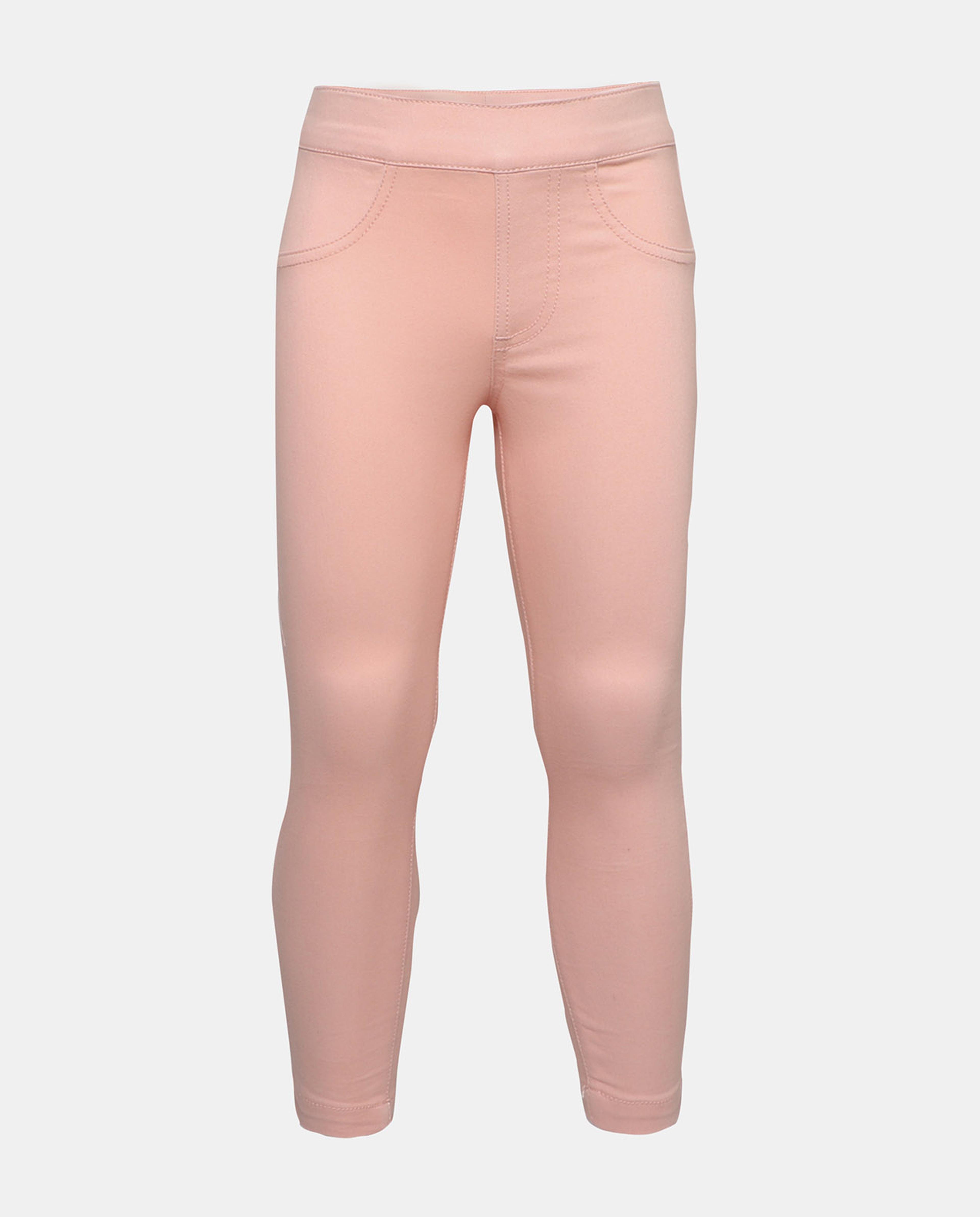 Pink High Rise Skinny Fit Pants