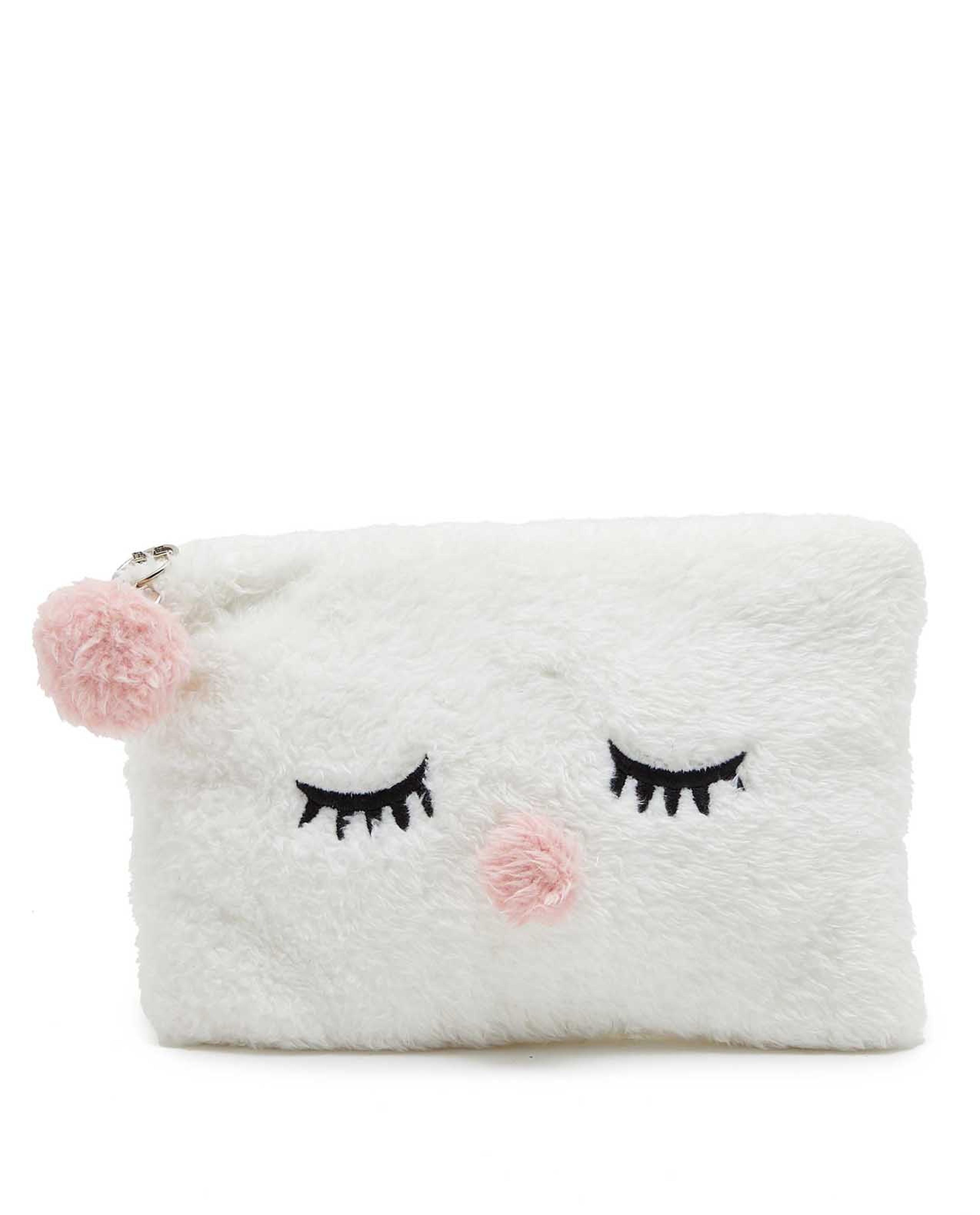Plush Cosmetic Pouch