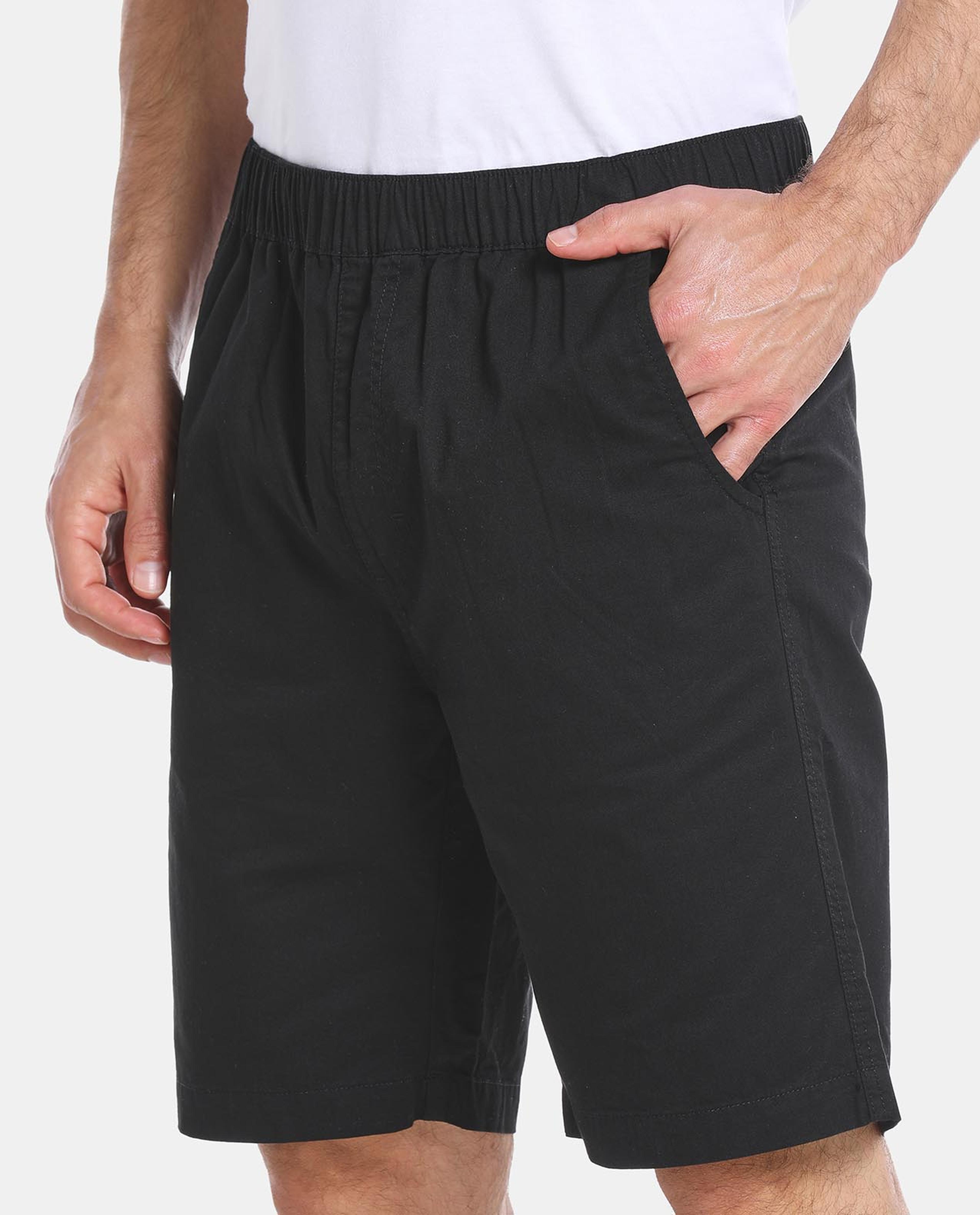 Black Casual Shorts