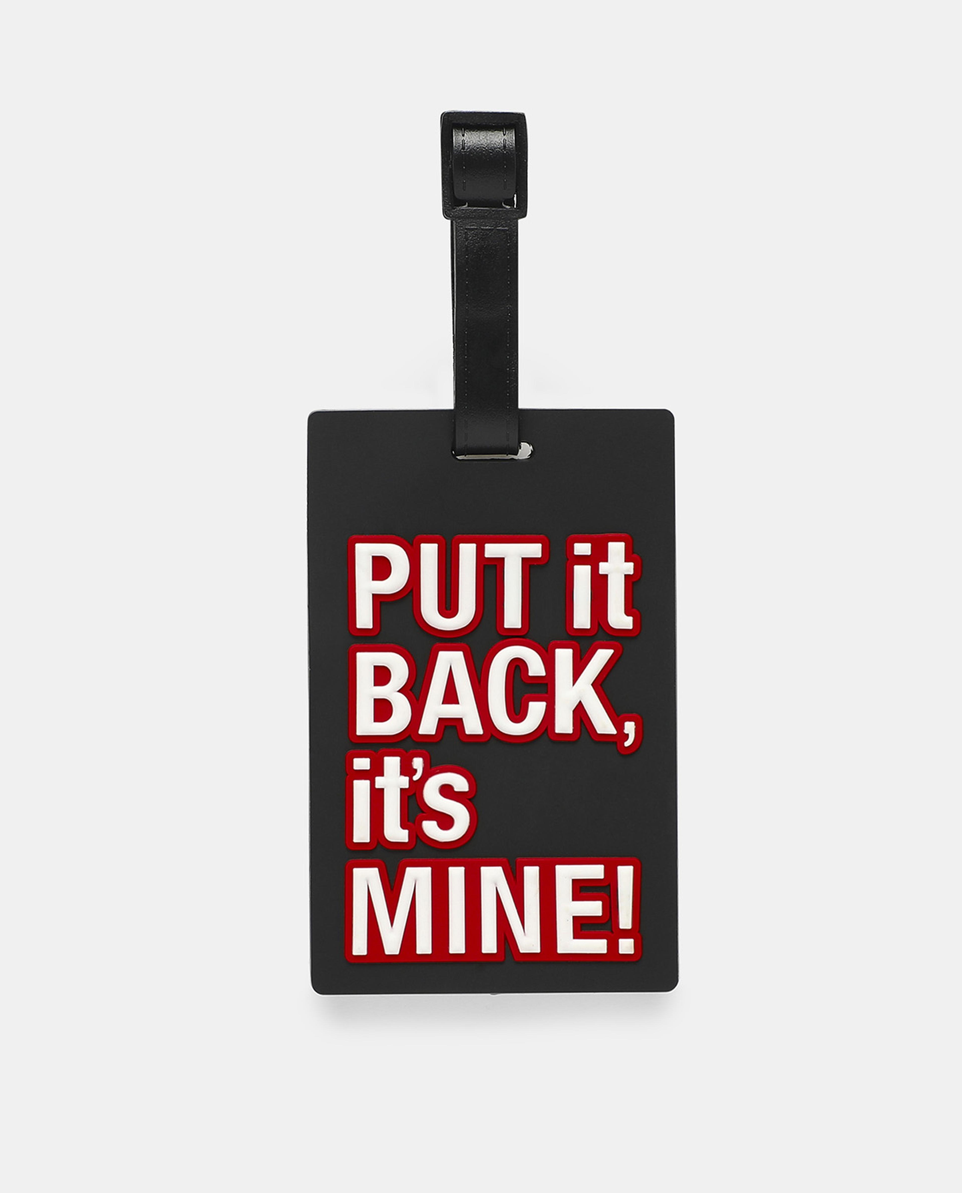 R&B Black Slogan Printed Keychain