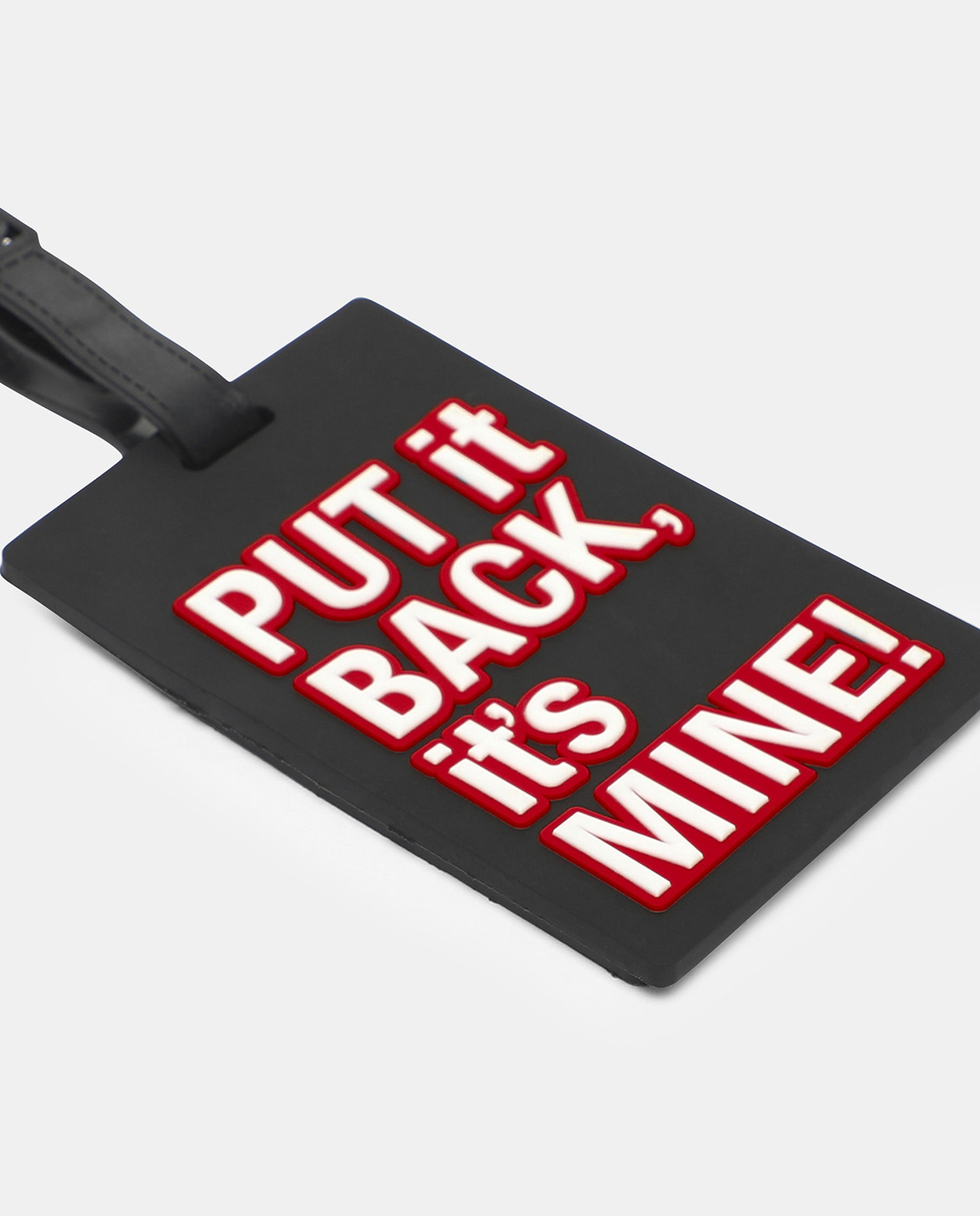 R&B Black Slogan Printed Keychain