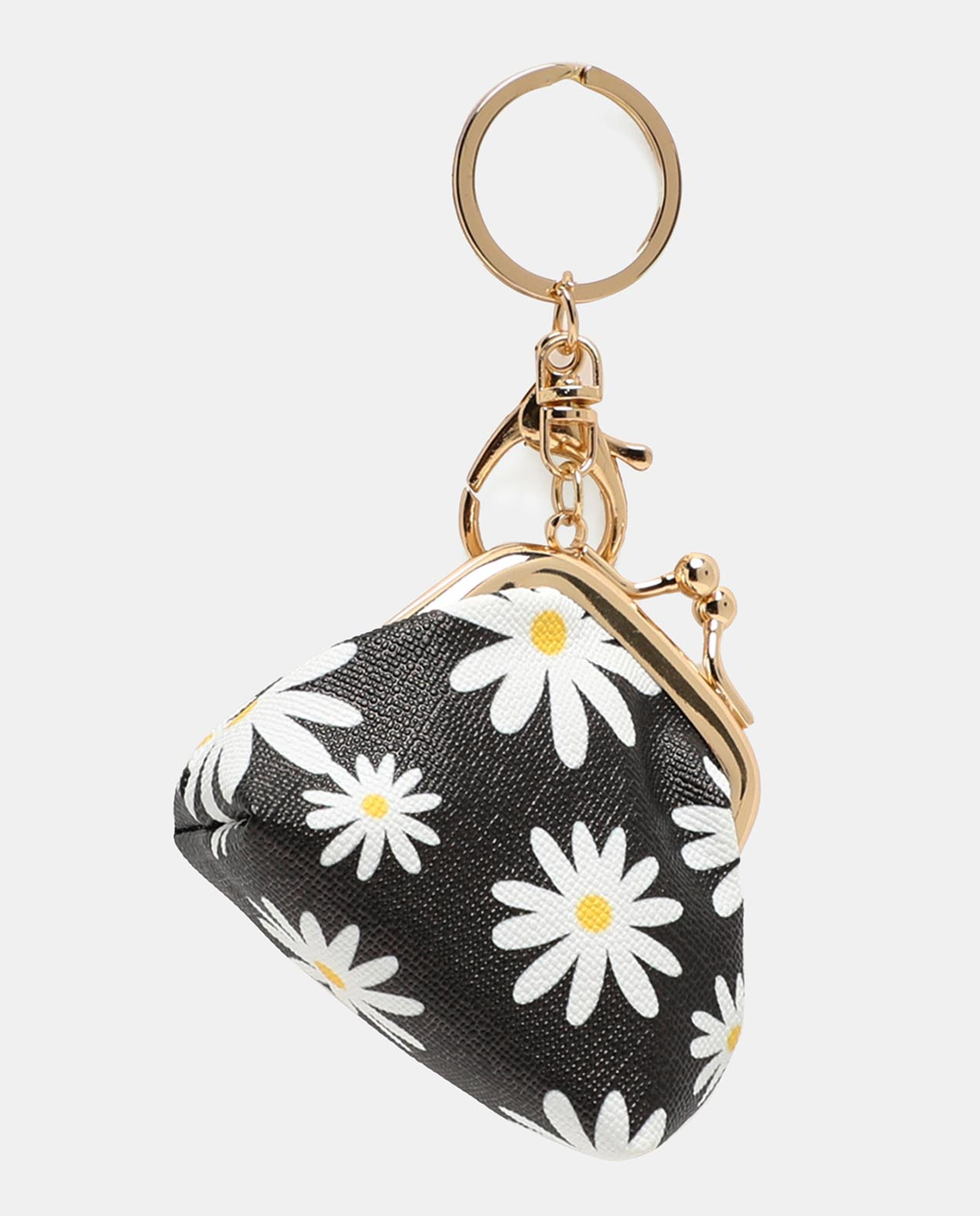 R&B Black Mini Wallet Key Chain