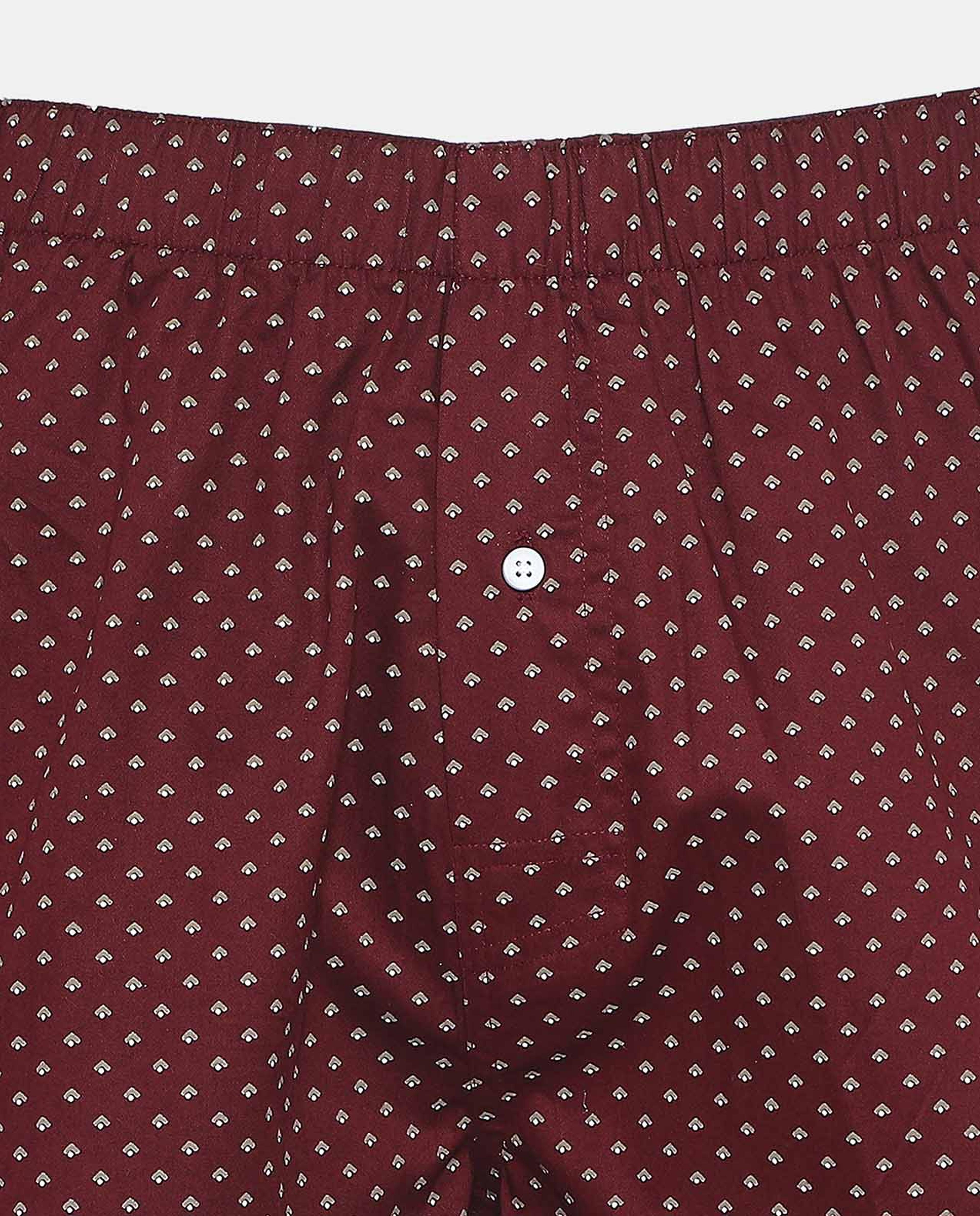 R&B Red All Over Print Boxer Short
