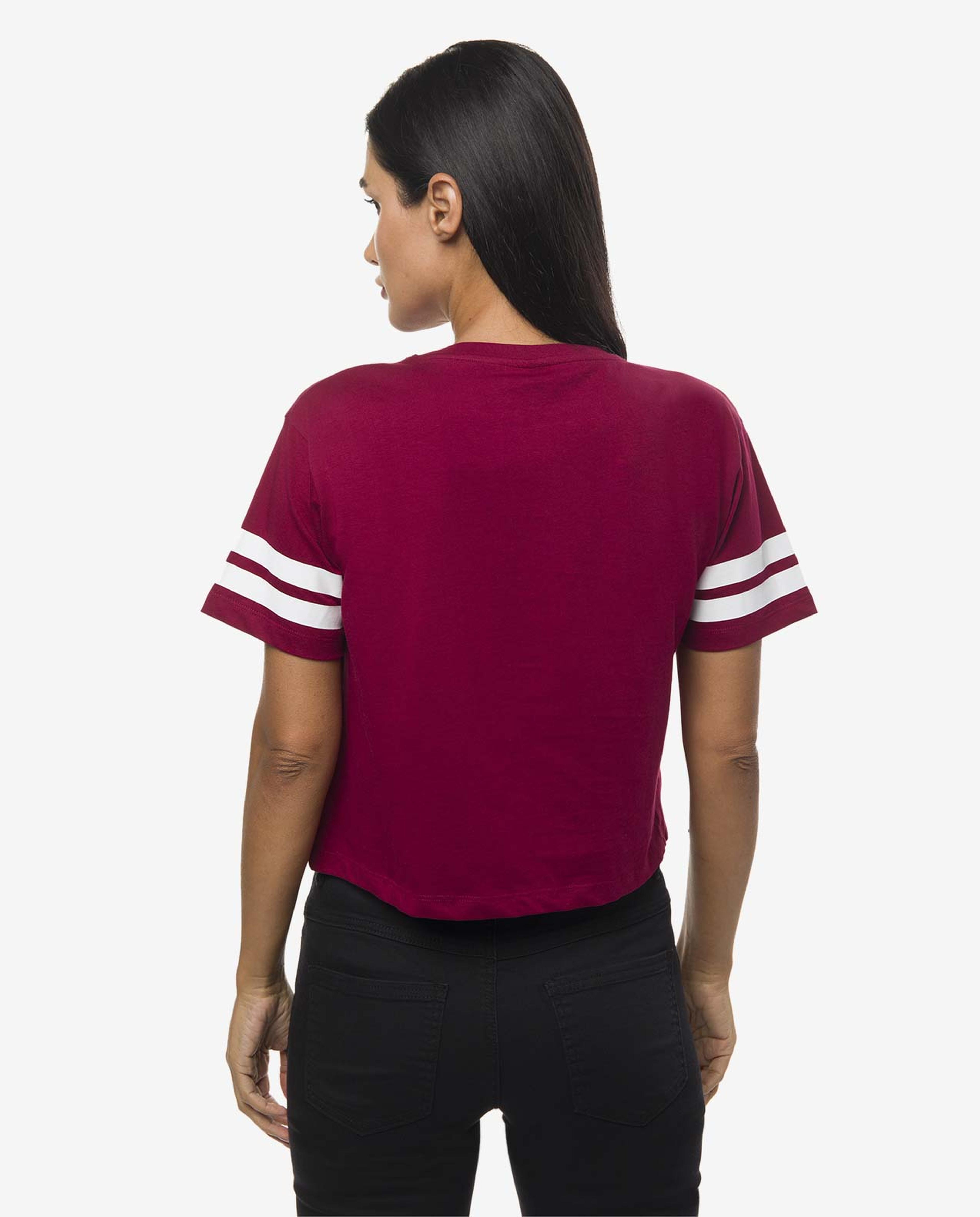 Red Printed Knit Tee