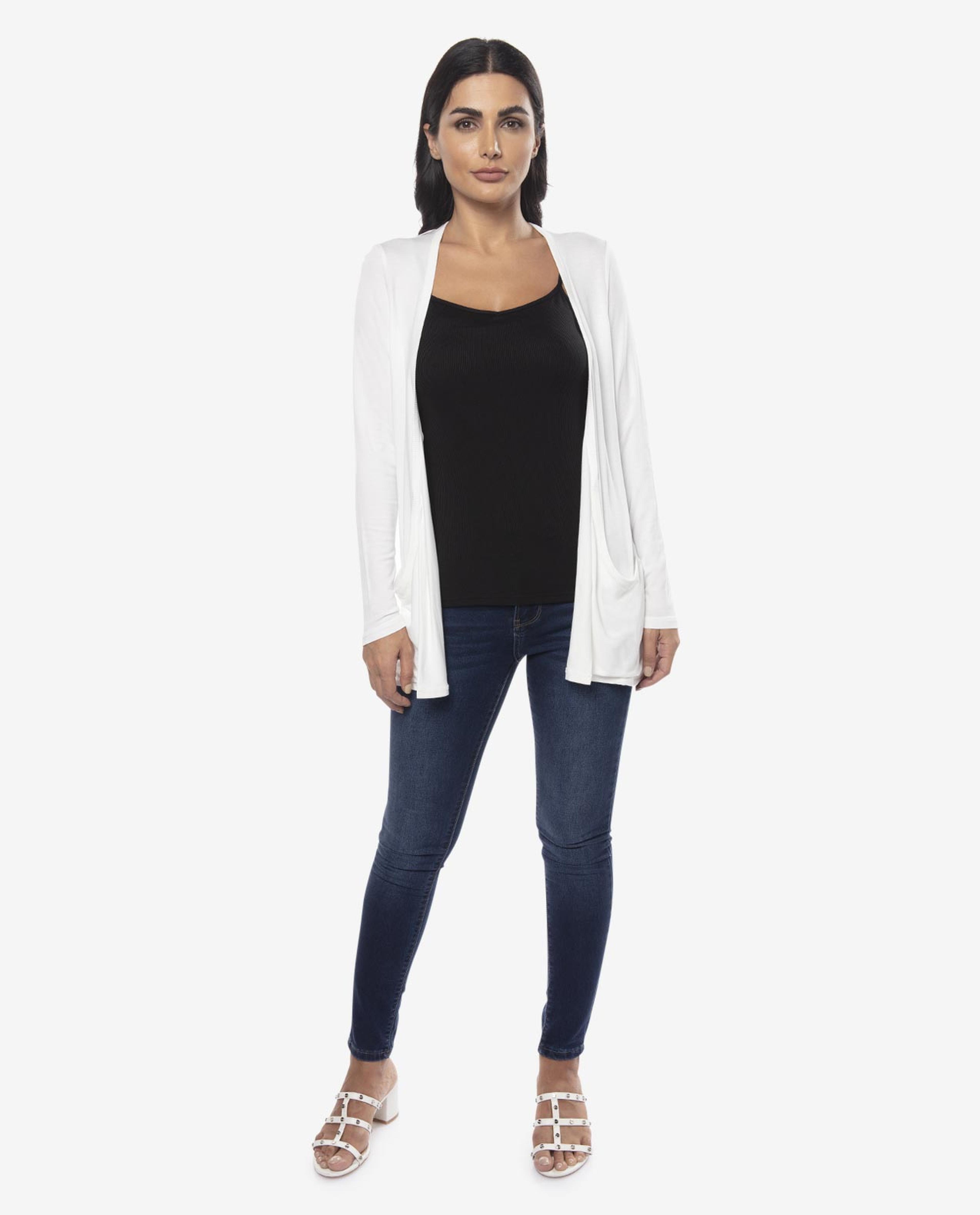 White Knit Shrug