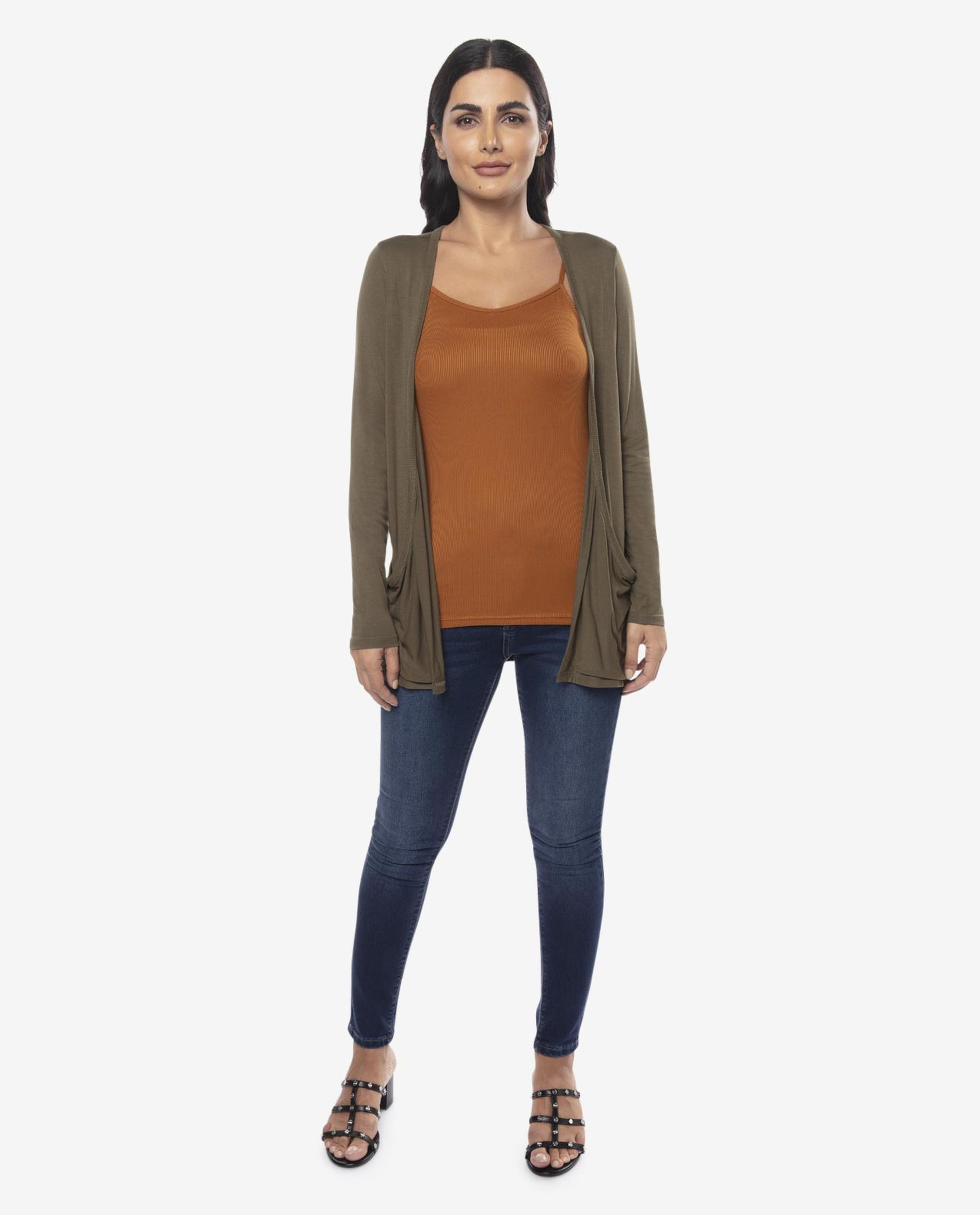 Green Knit Shrug