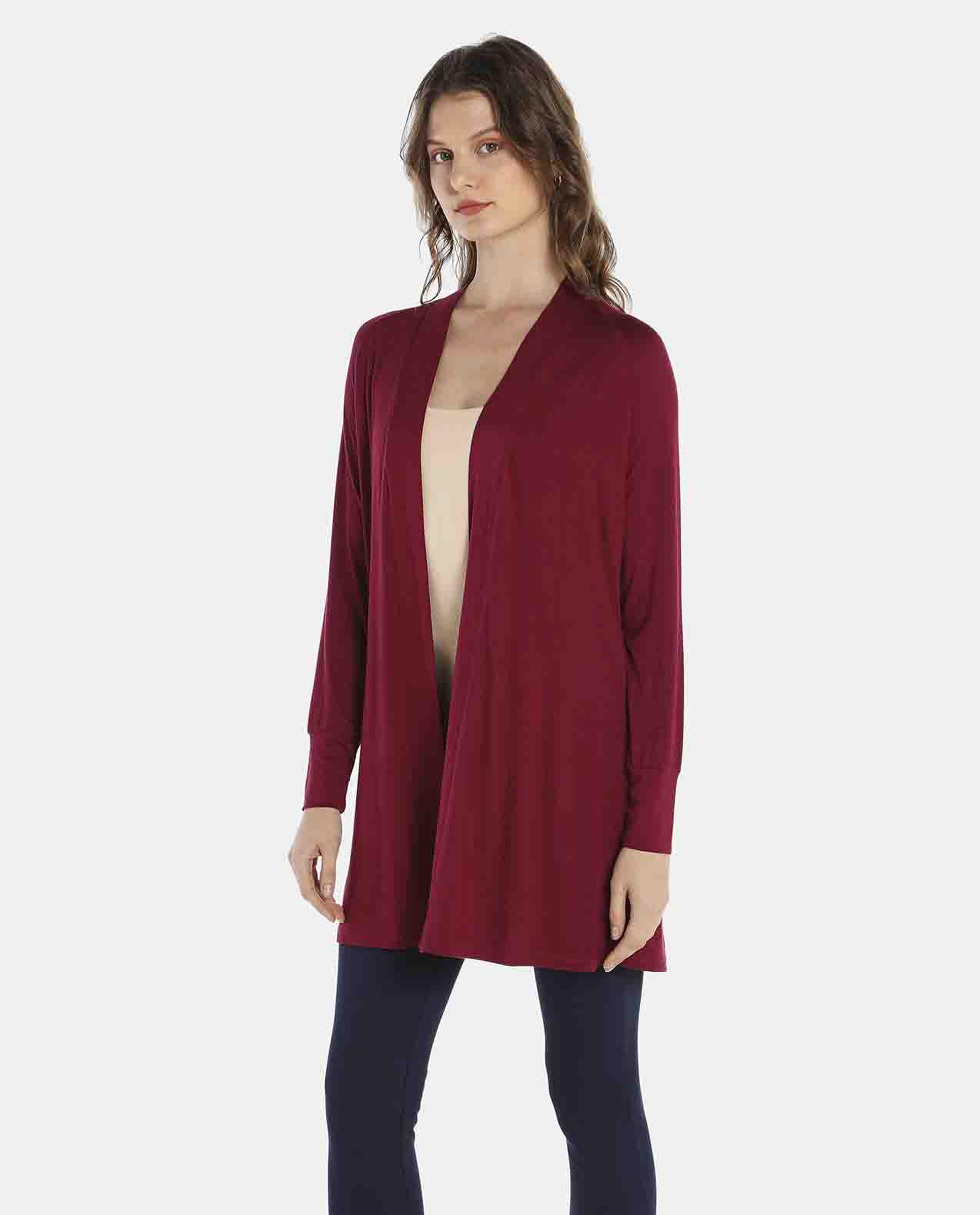 Burgundy Shrug