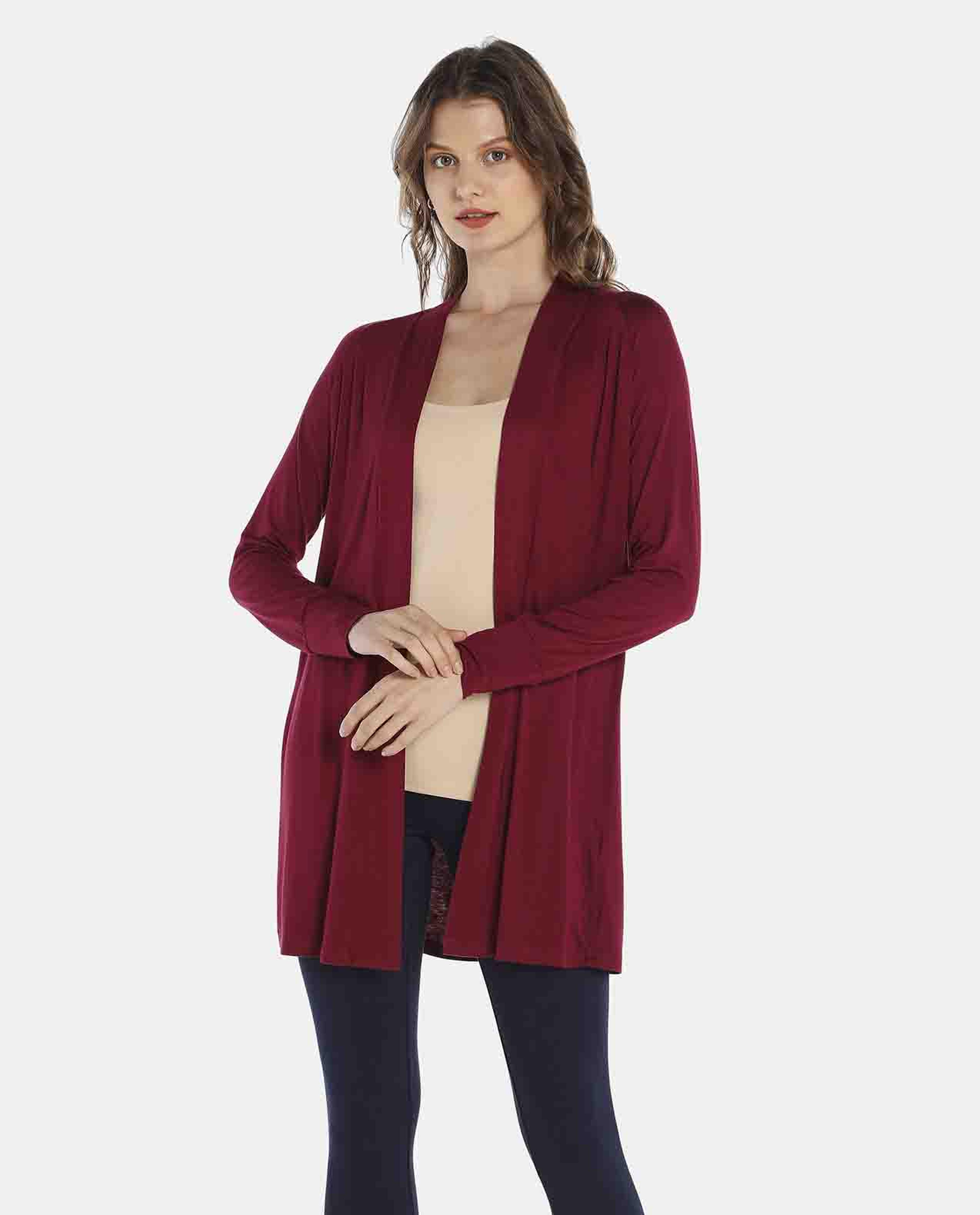 Burgundy Shrug