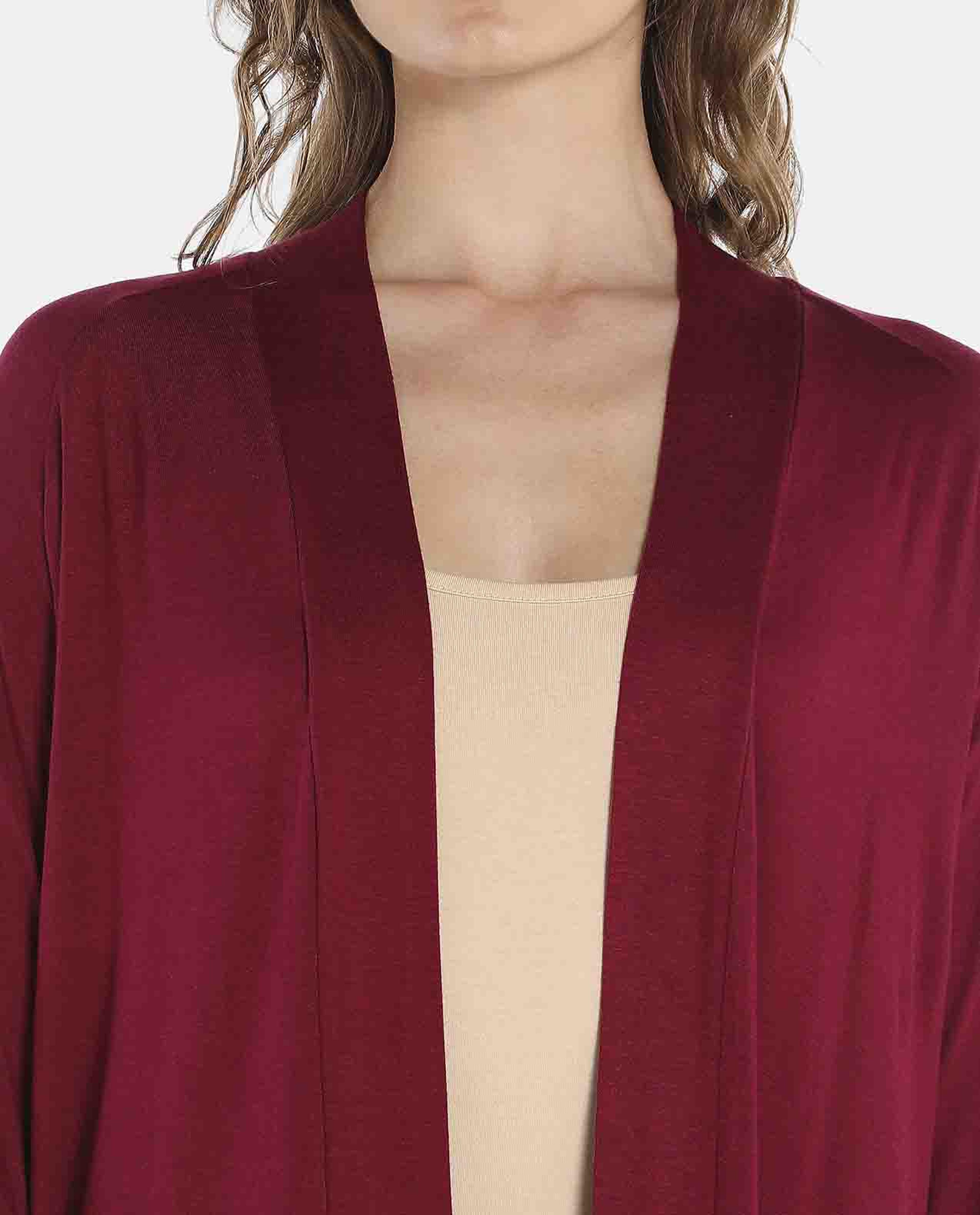 Burgundy Shrug