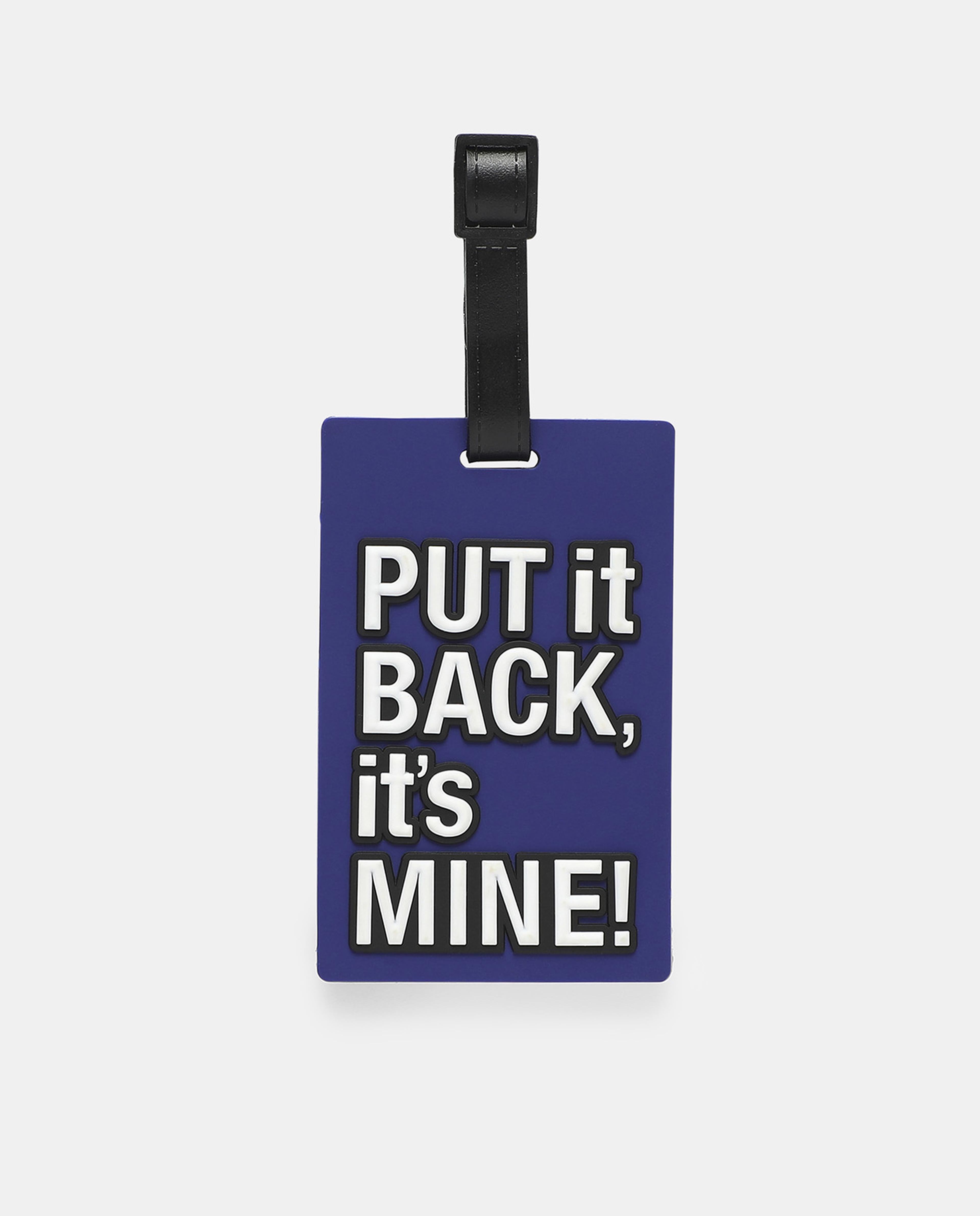 R&B Blue Slogan Printed Keychain