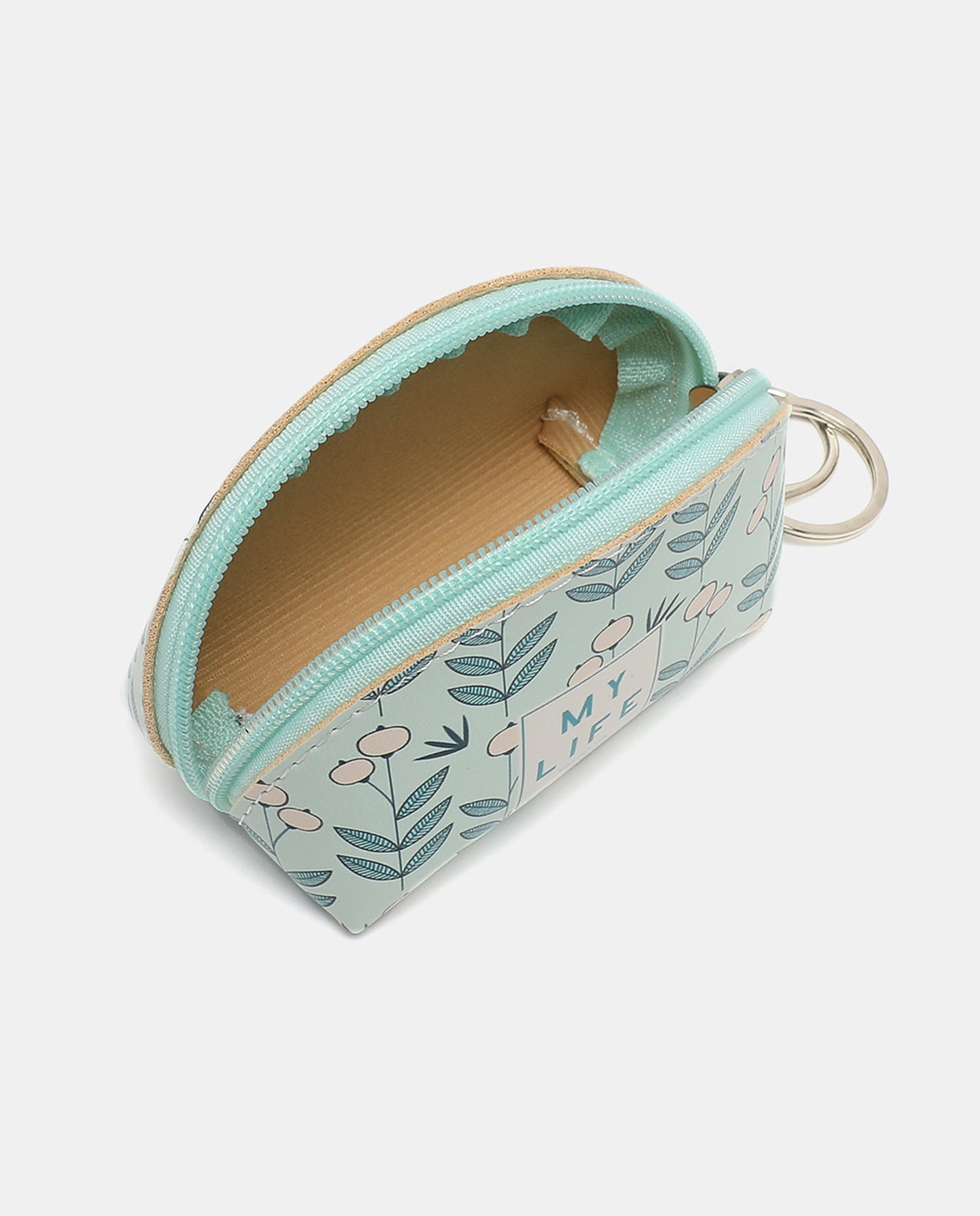 R&B Green Mini Round Coin Purse