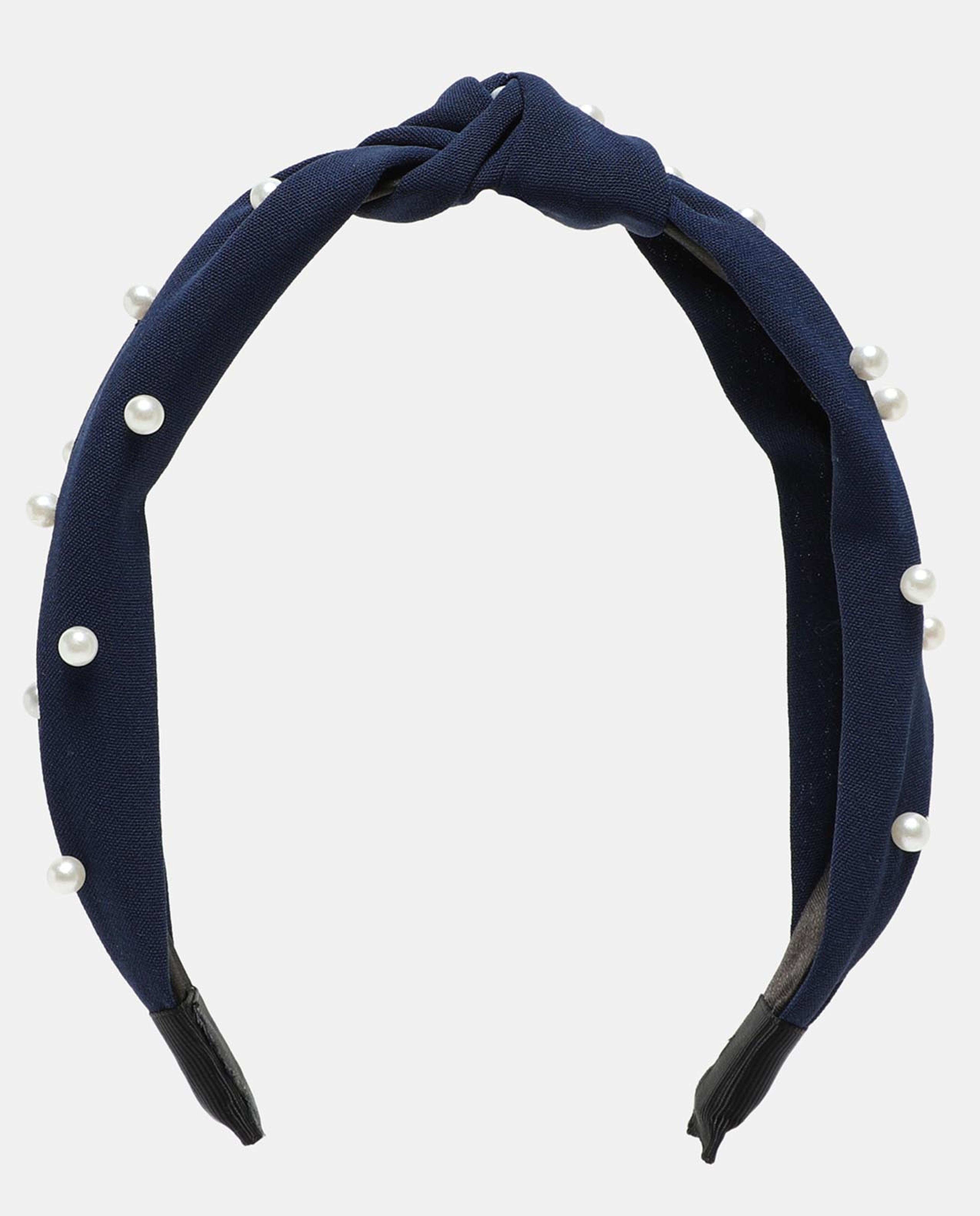 R&B Blue Pearl Beads Hair Band