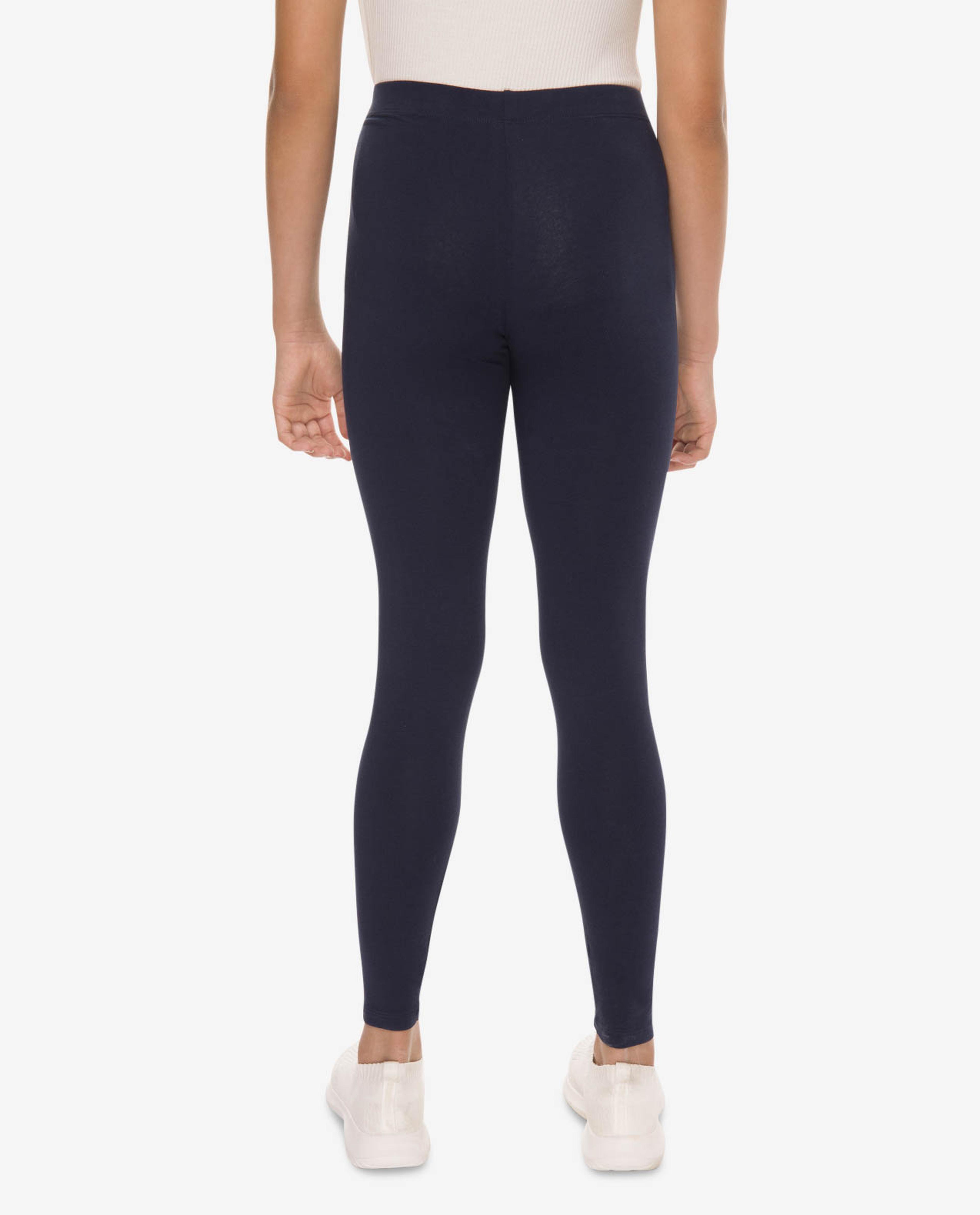 Blue Knit Leggings - Pack of 2