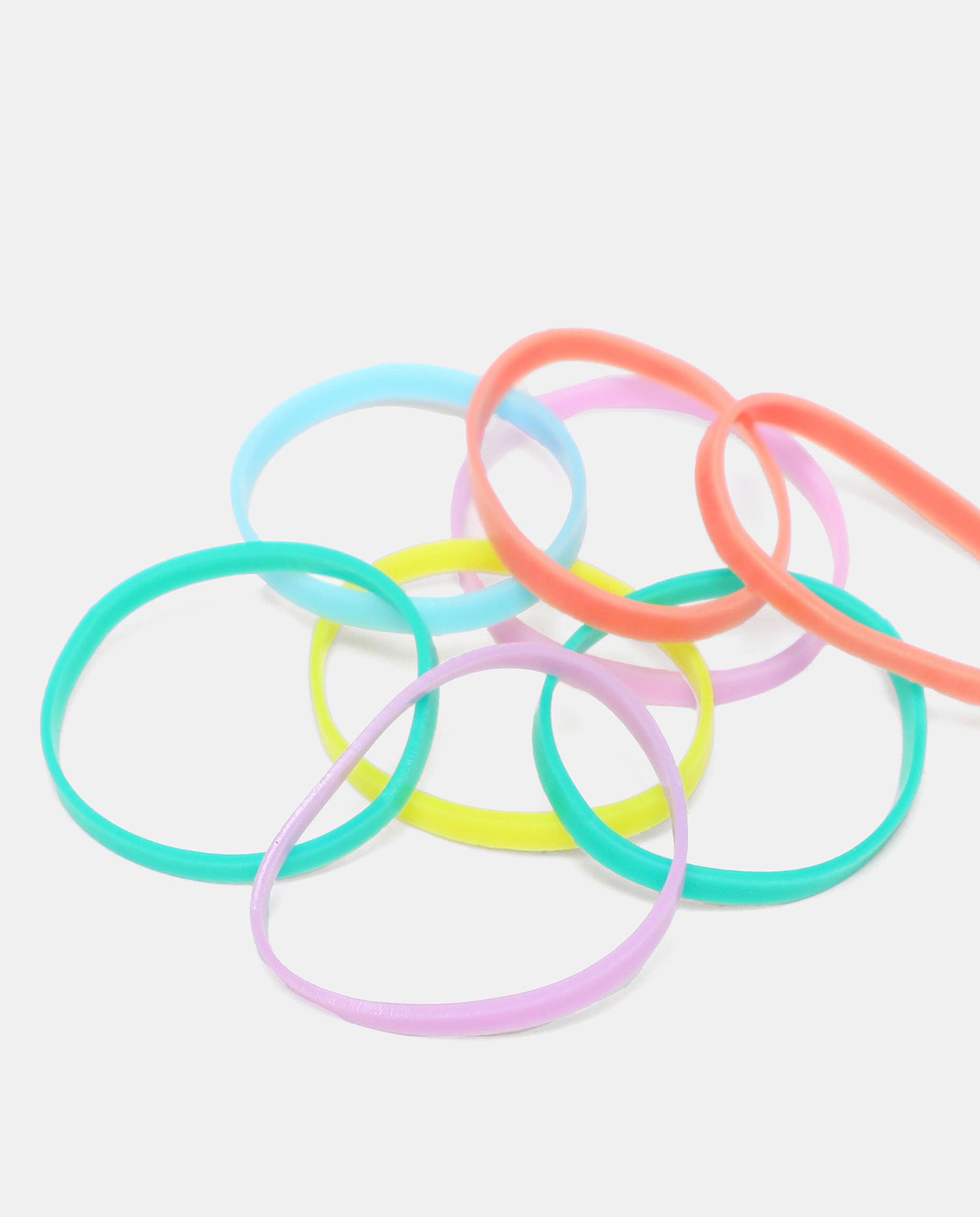 R&B Blue Hair Elastics Mini Small Braids Rubber Bands