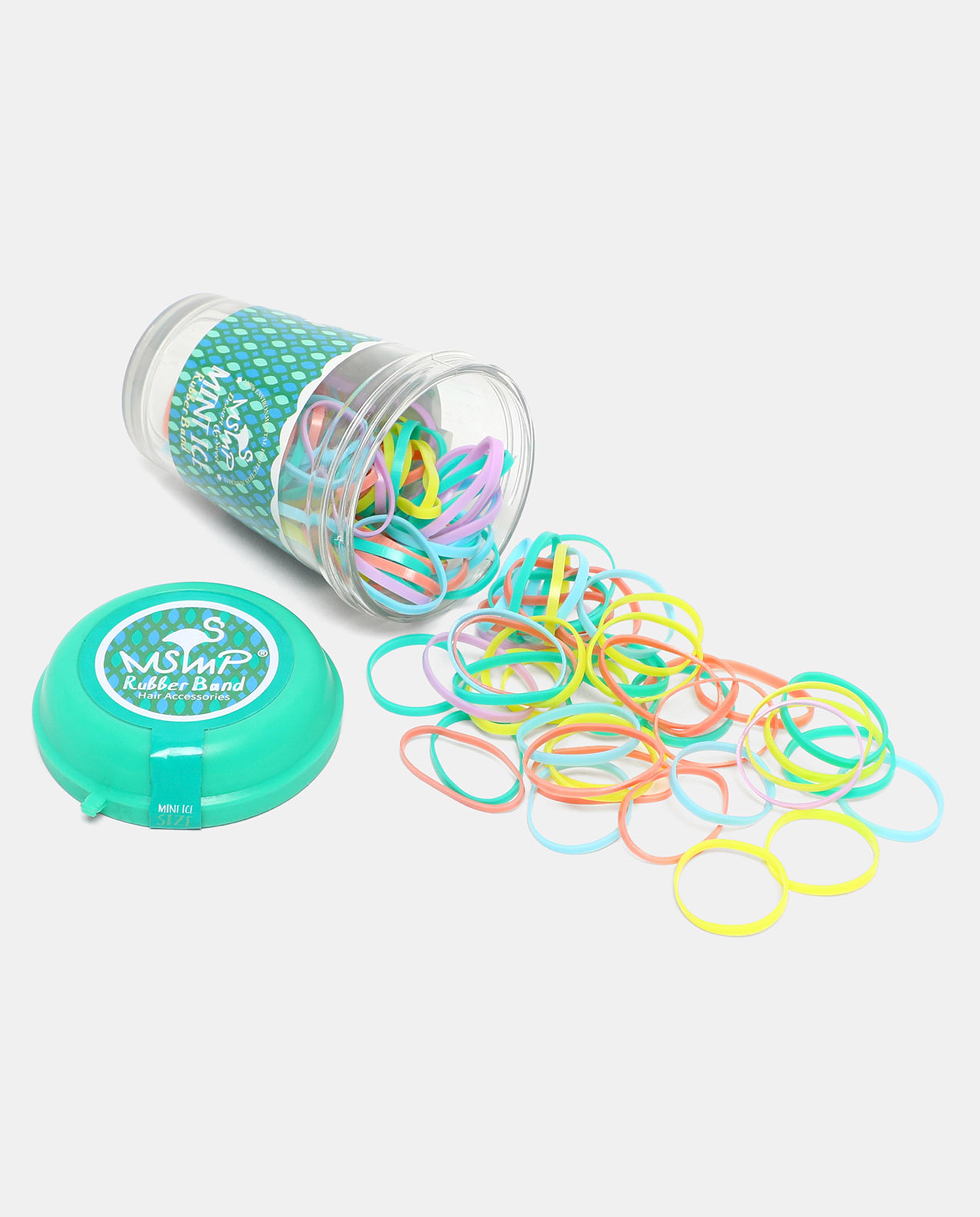R&B Blue Hair Elastics Mini Small Braids Rubber Bands