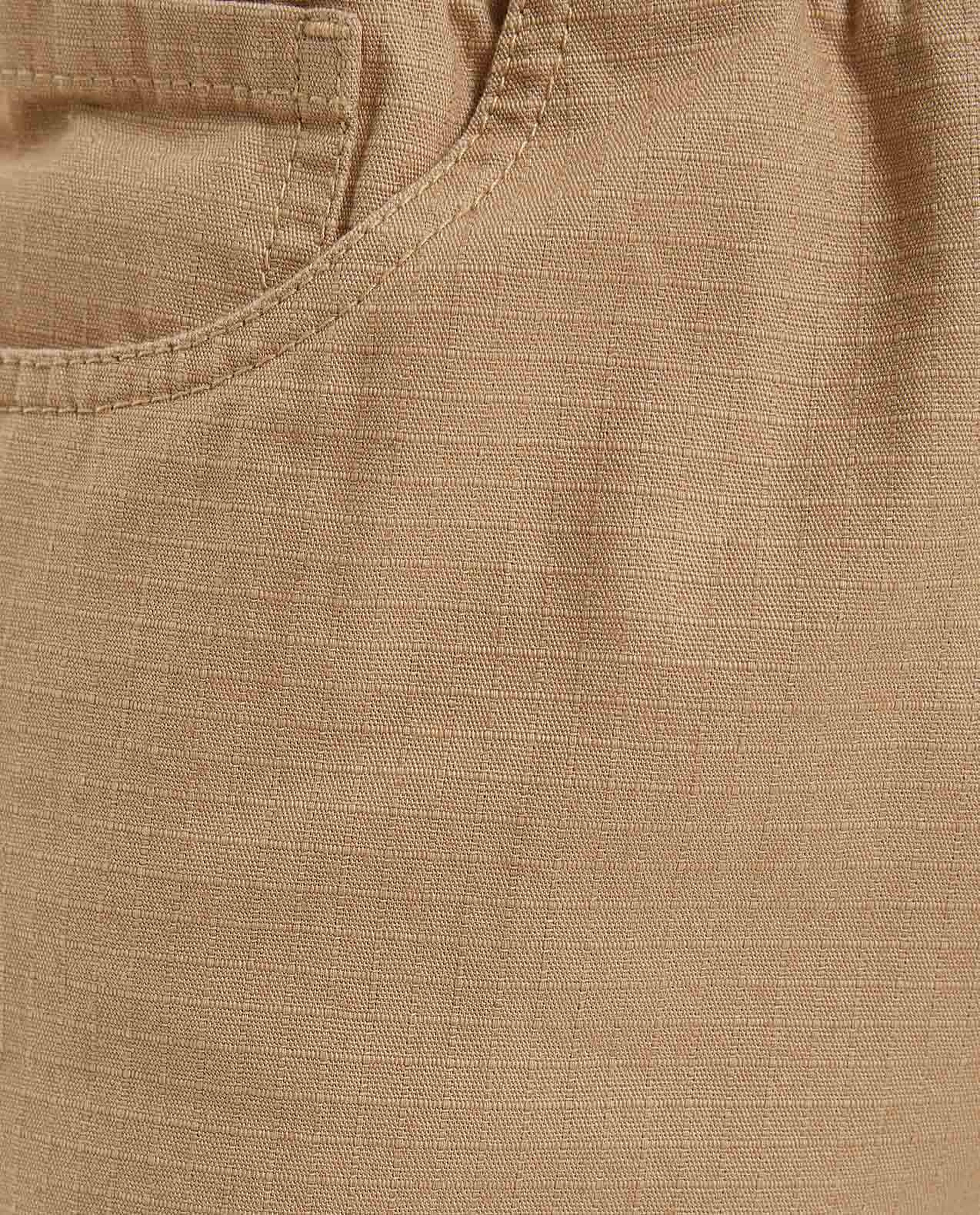 Solid Trousers with Drawstring Waist