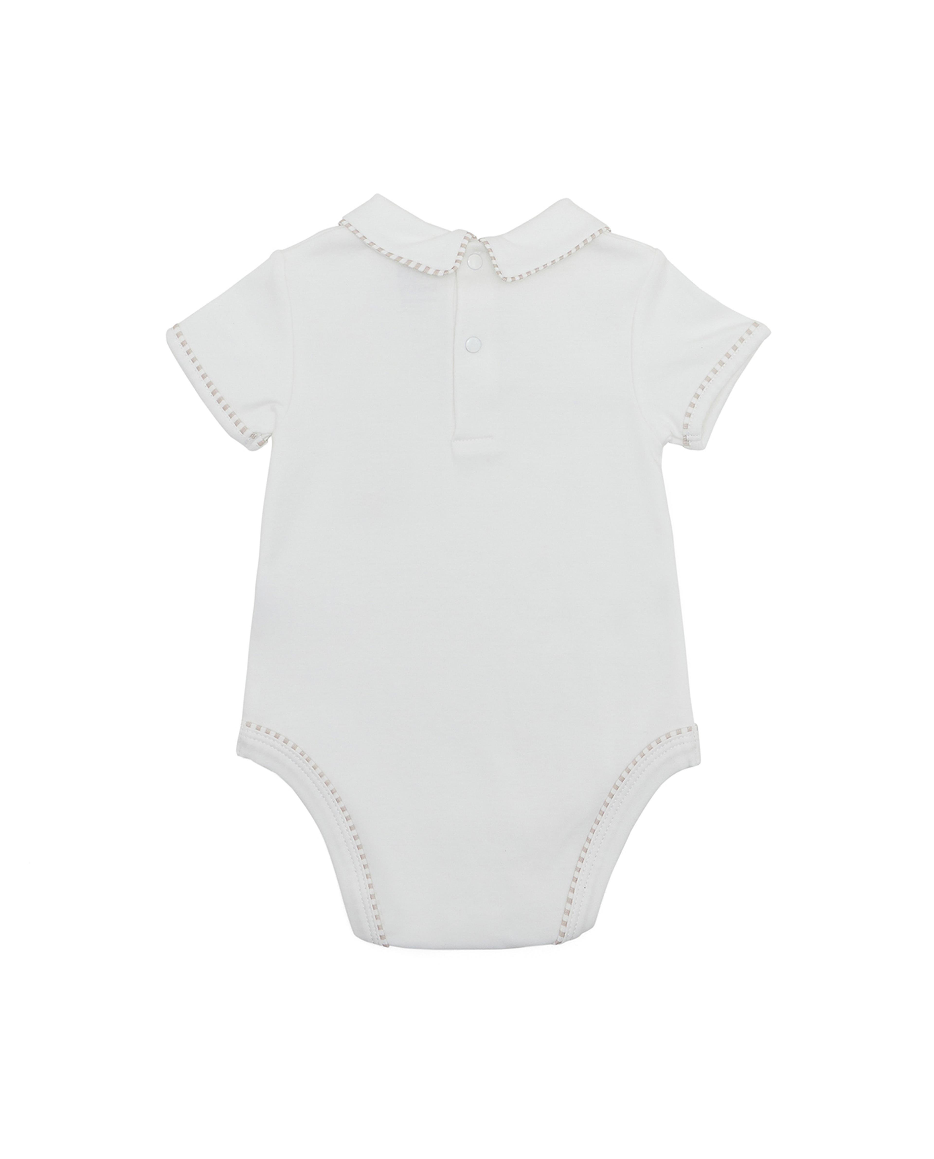 Solid Bodysuit with Short Sleeves