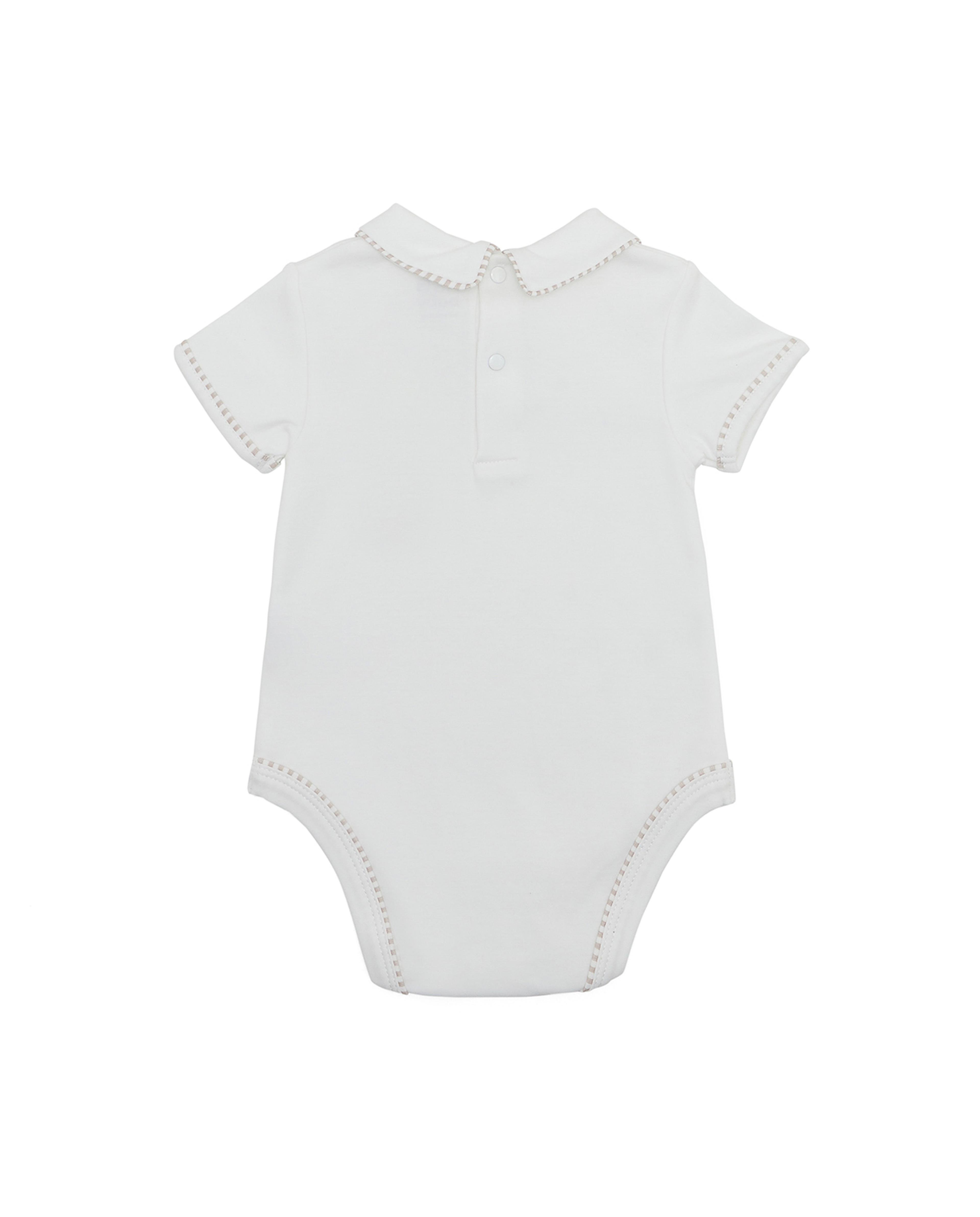 Solid Bodysuit with Short Sleeves