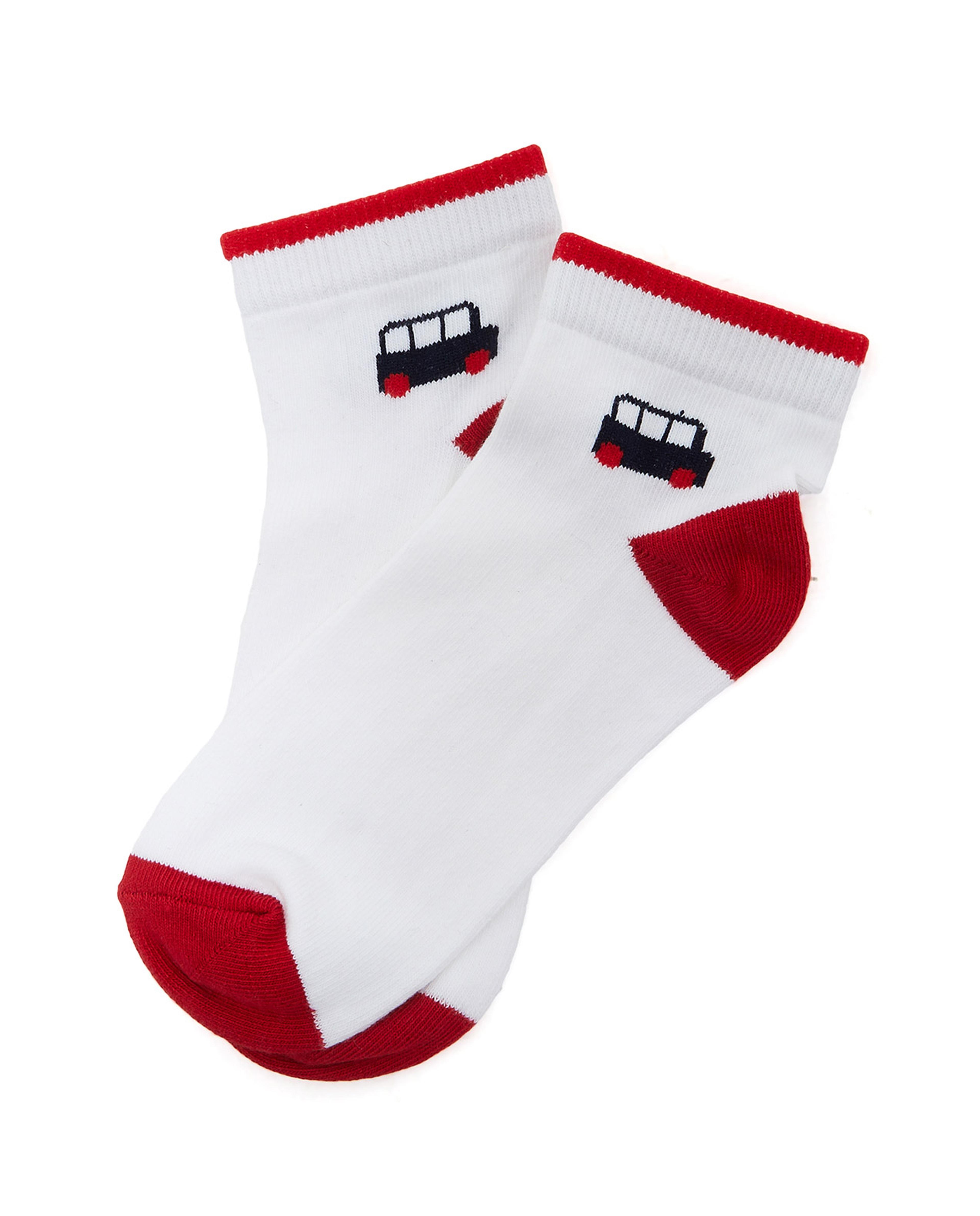 Pack of 3 Printed Ankle Socks