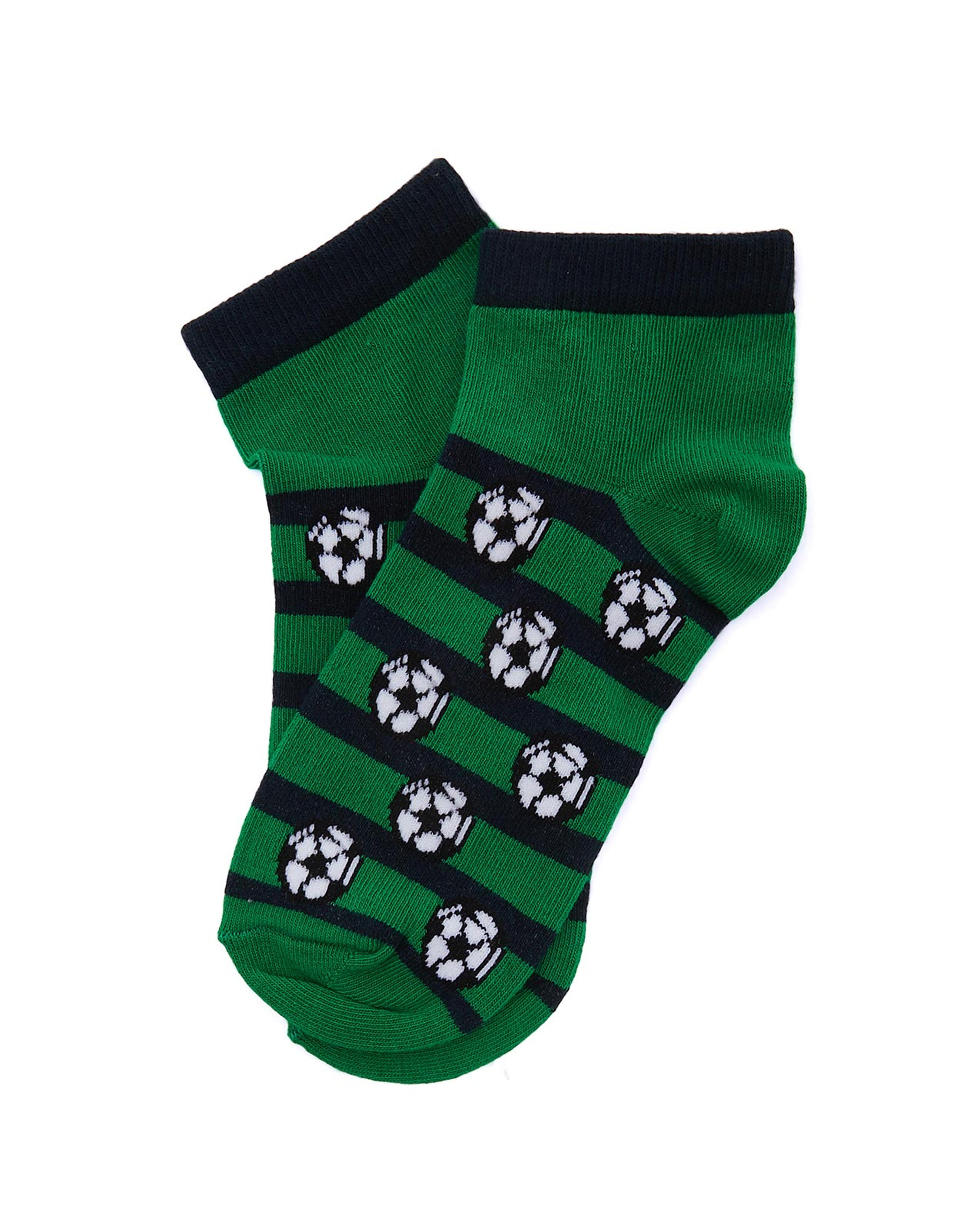 Pack of 3 Printed Ankle Socks