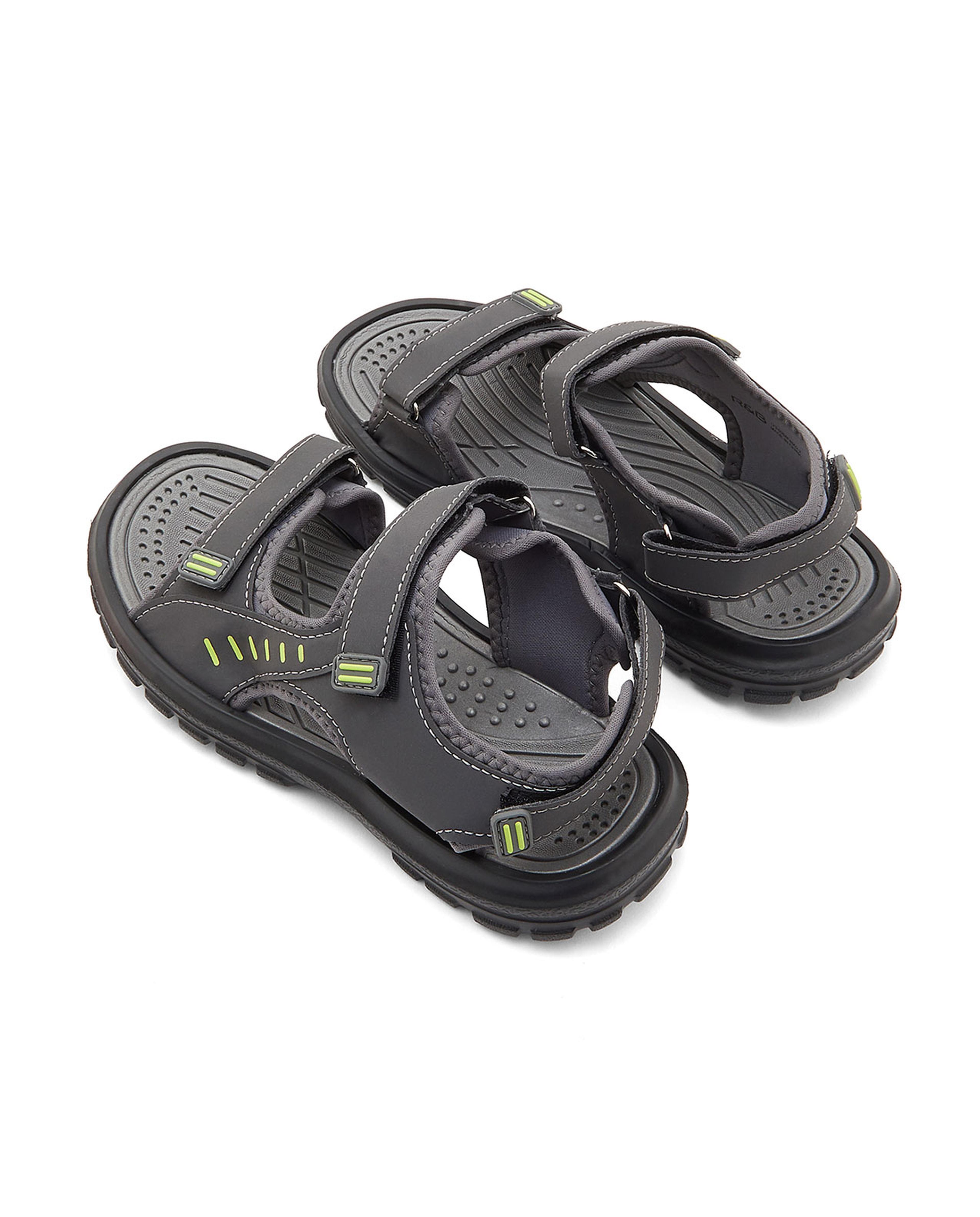 Open Toe Velcro Closure Sandals