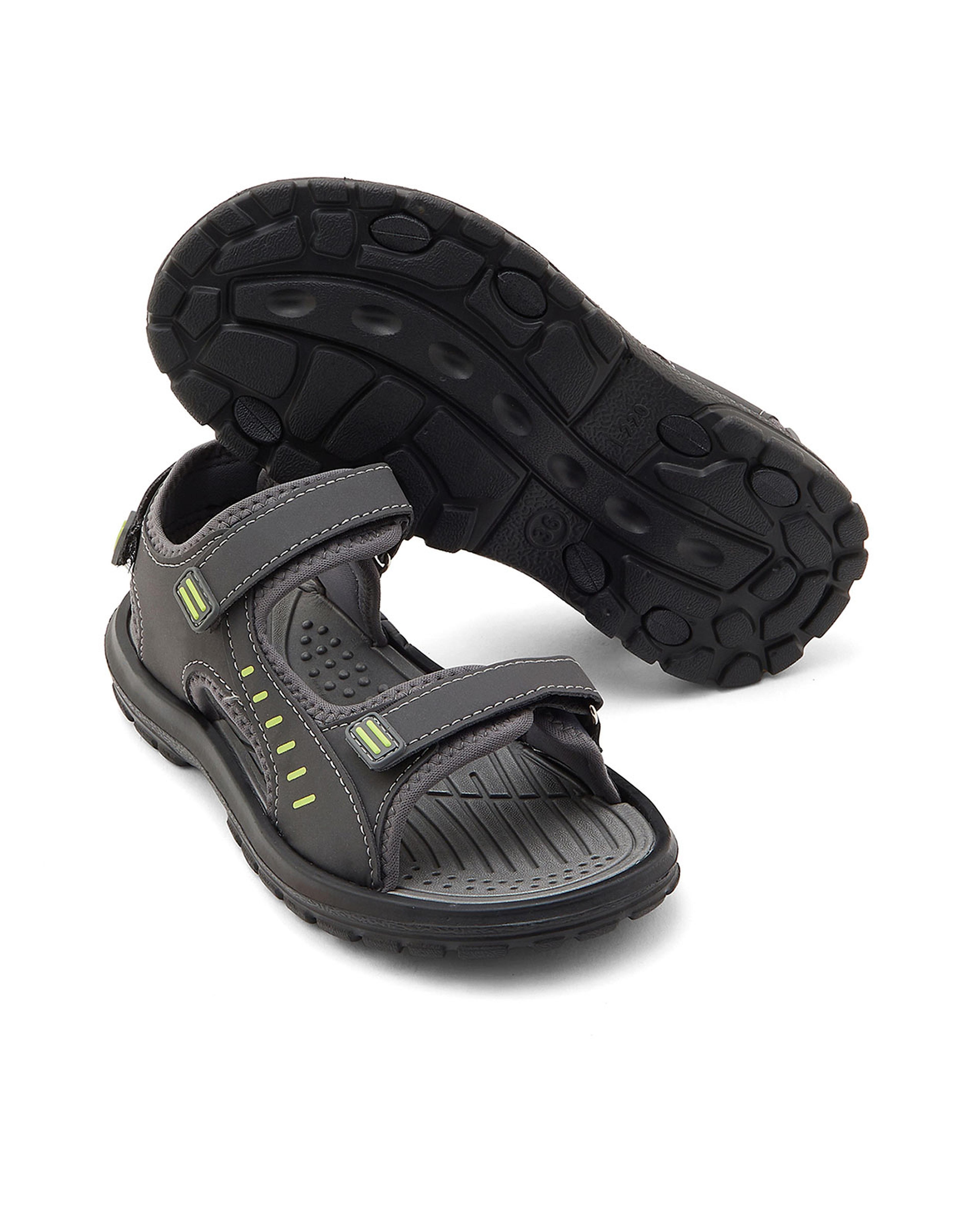 Open Toe Velcro Closure Sandals