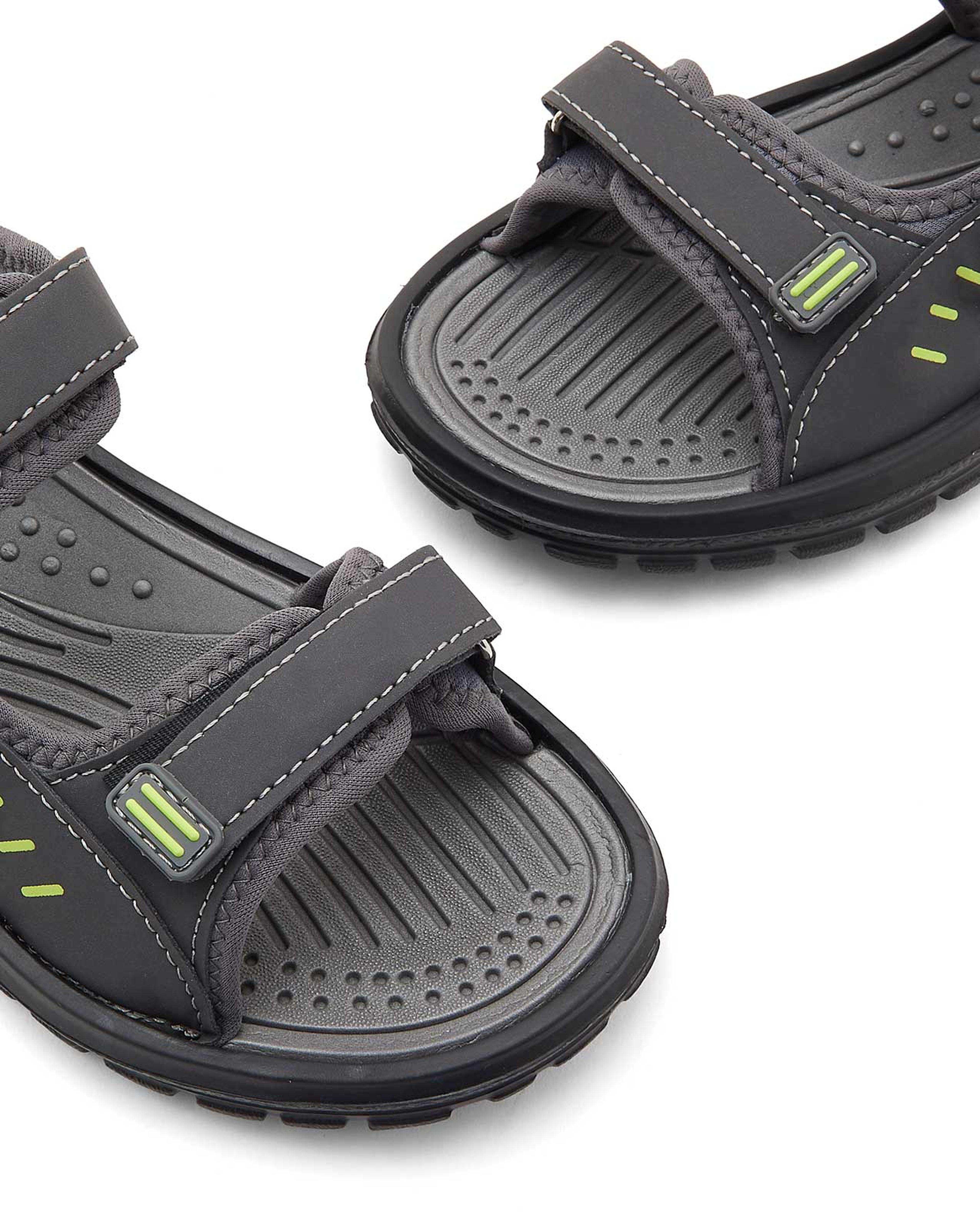 Open Toe Velcro Closure Sandals