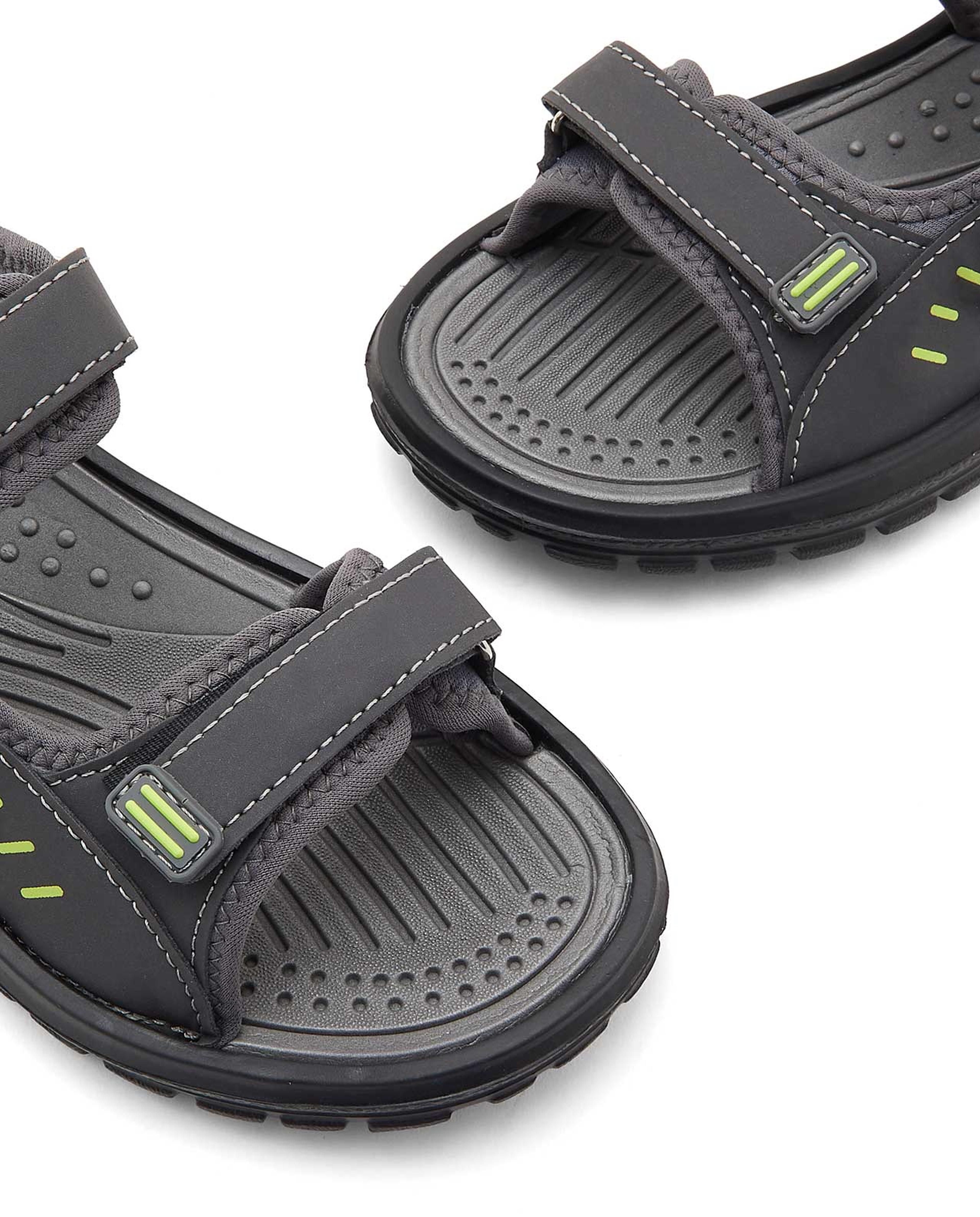 Open Toe Velcro Closure Sandals