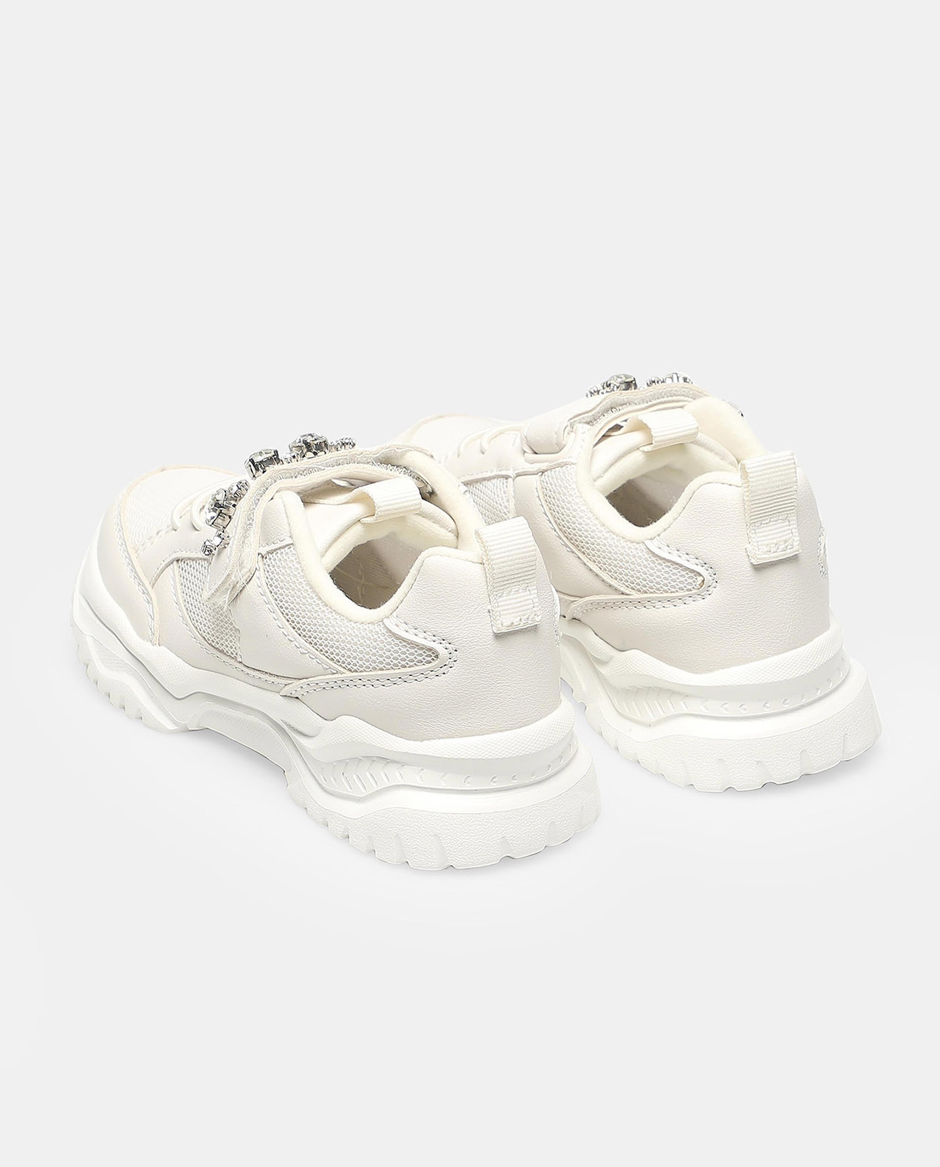 Lace Up Sports Shoes with Velcro Strap