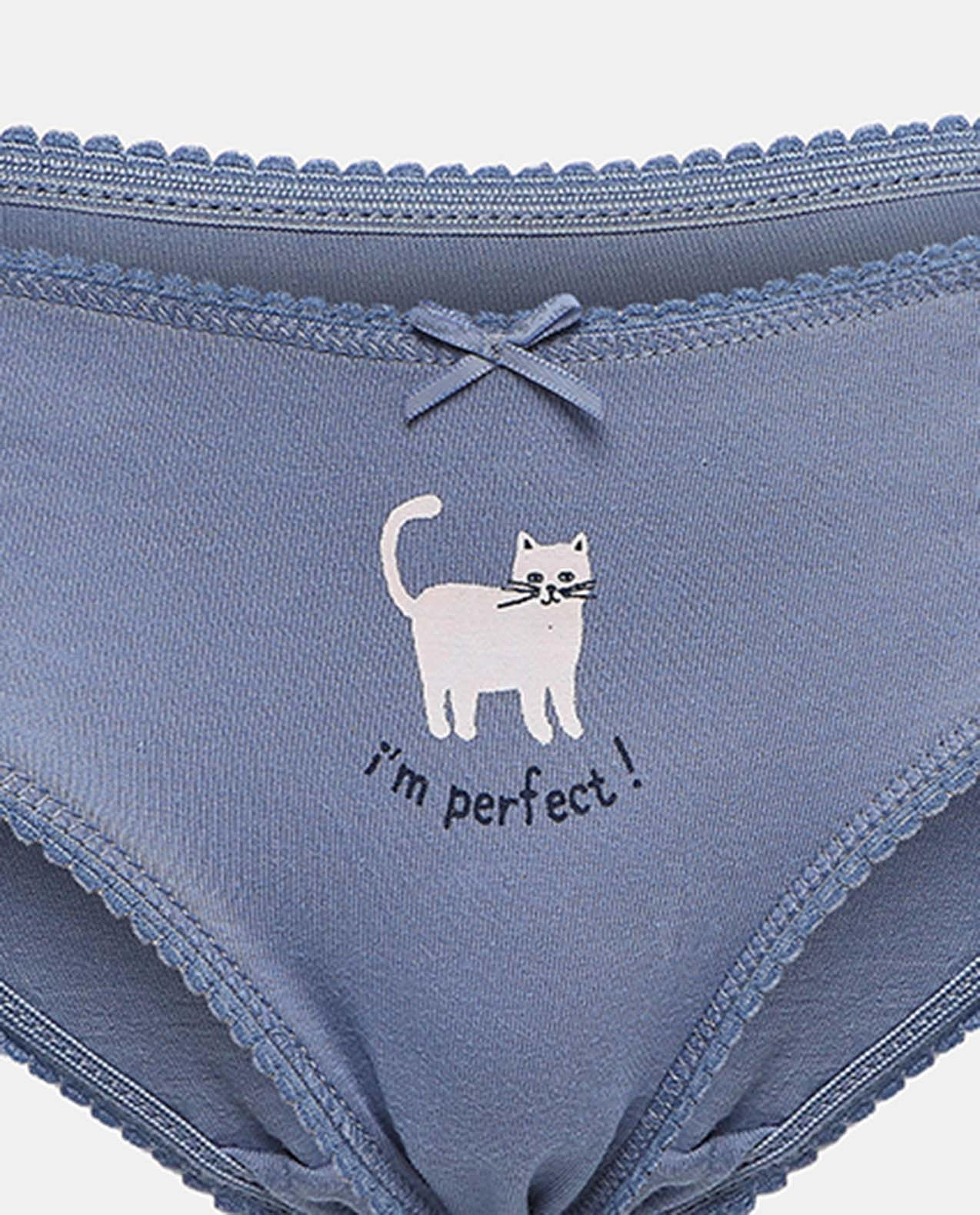 Pack of 5 Printed Briefs with Bow