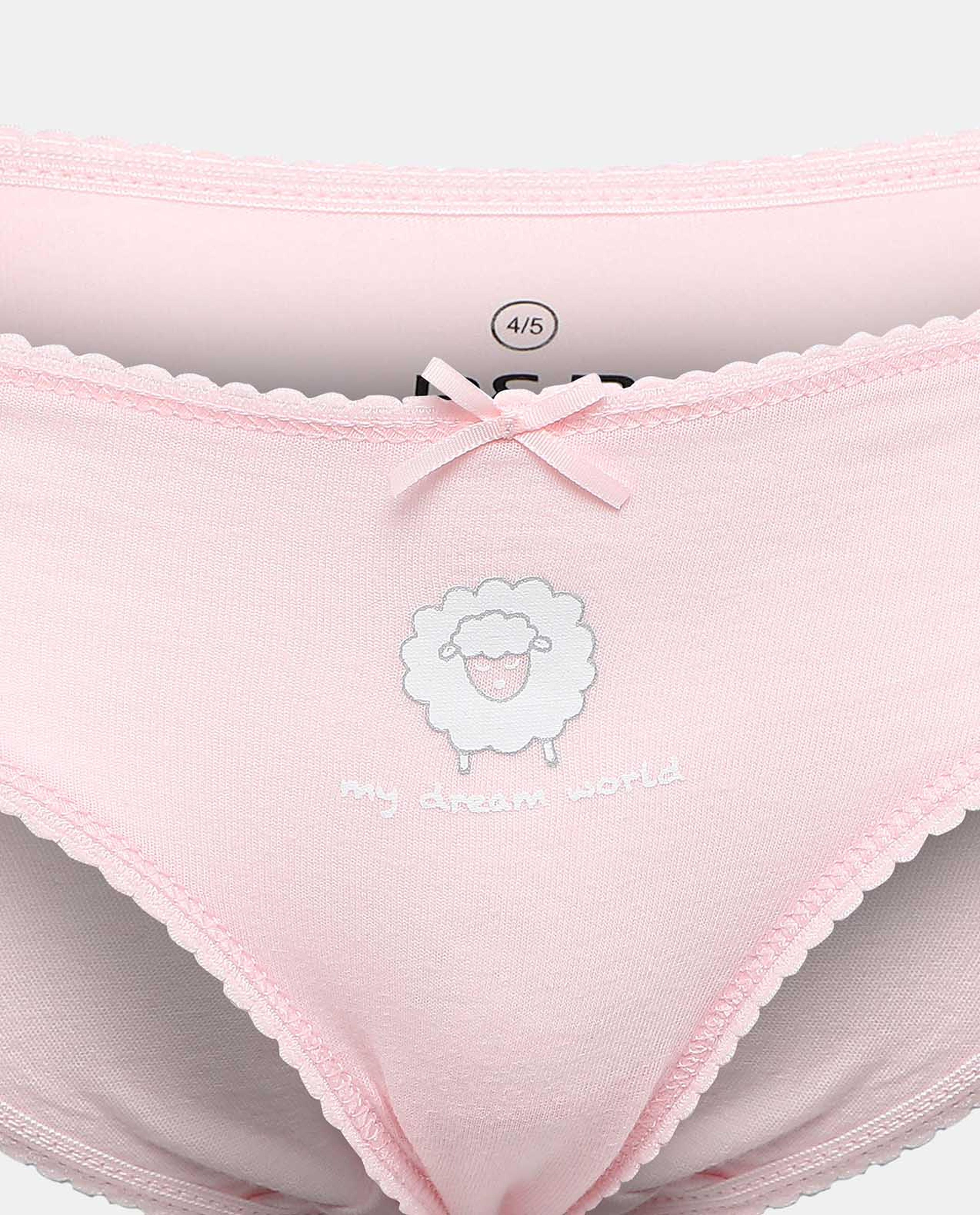 Pack of 5 Basic Briefs with Bow