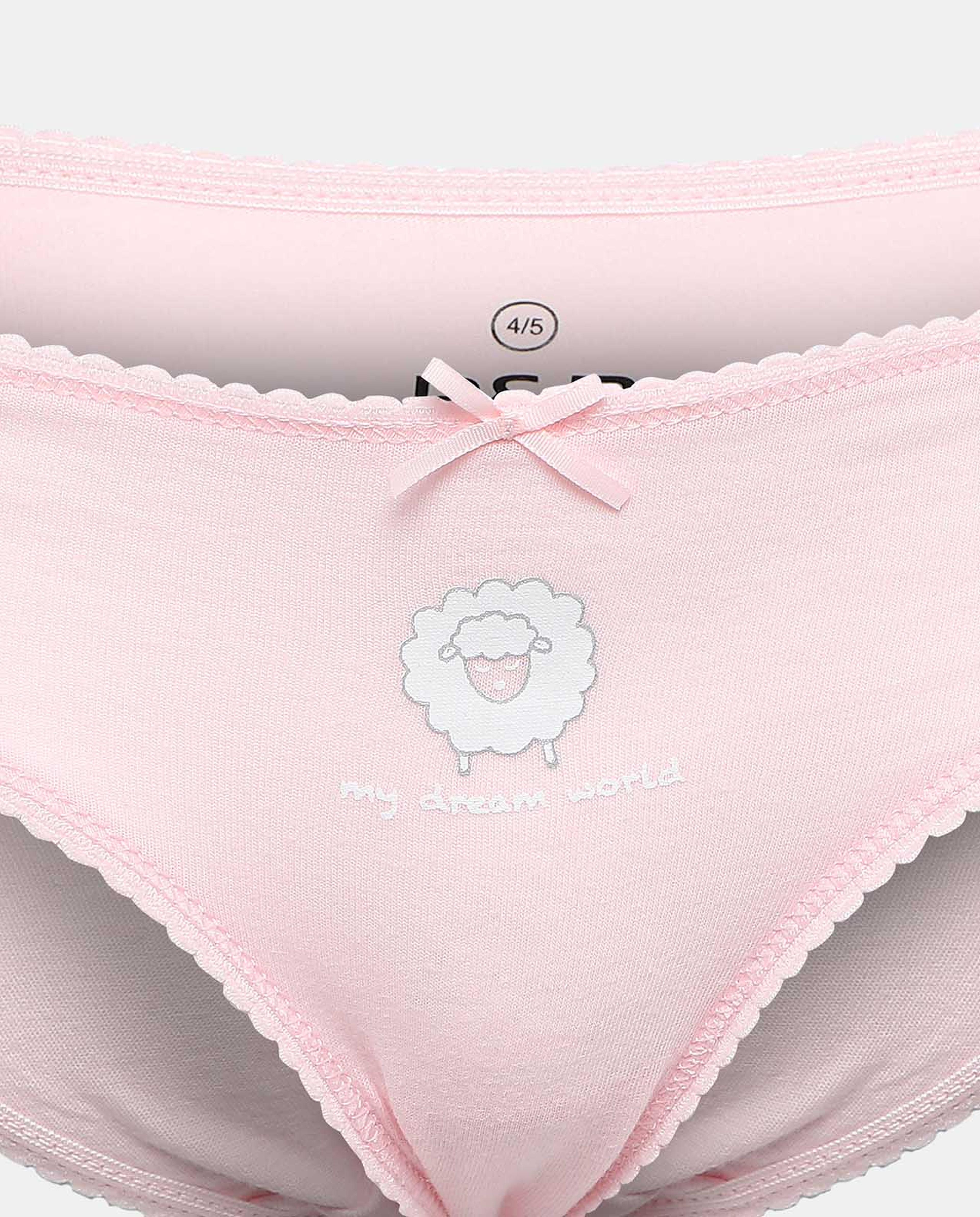 Pack of 5 Basic Briefs with Bow