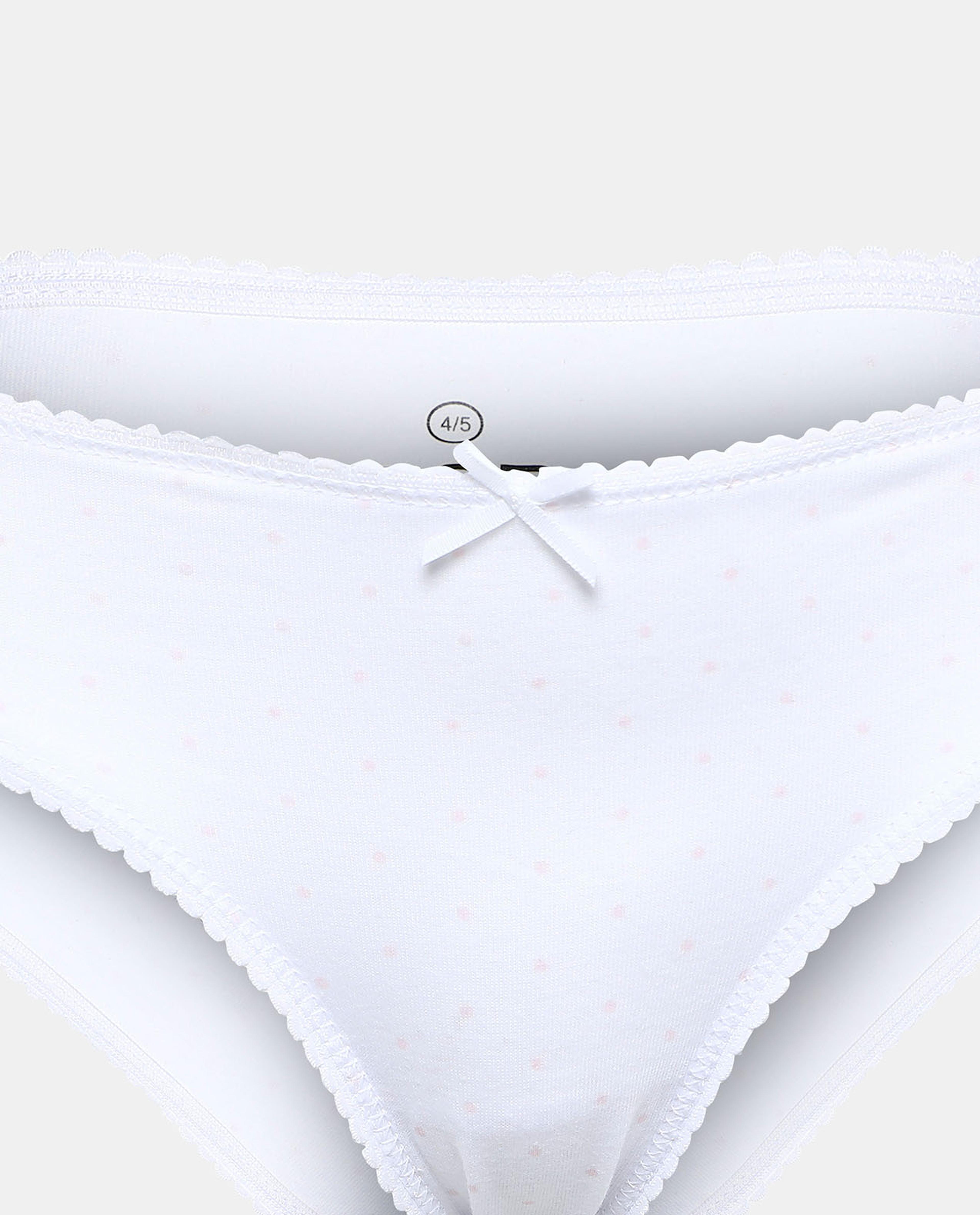 Pack of 5 Basic Briefs with Bow