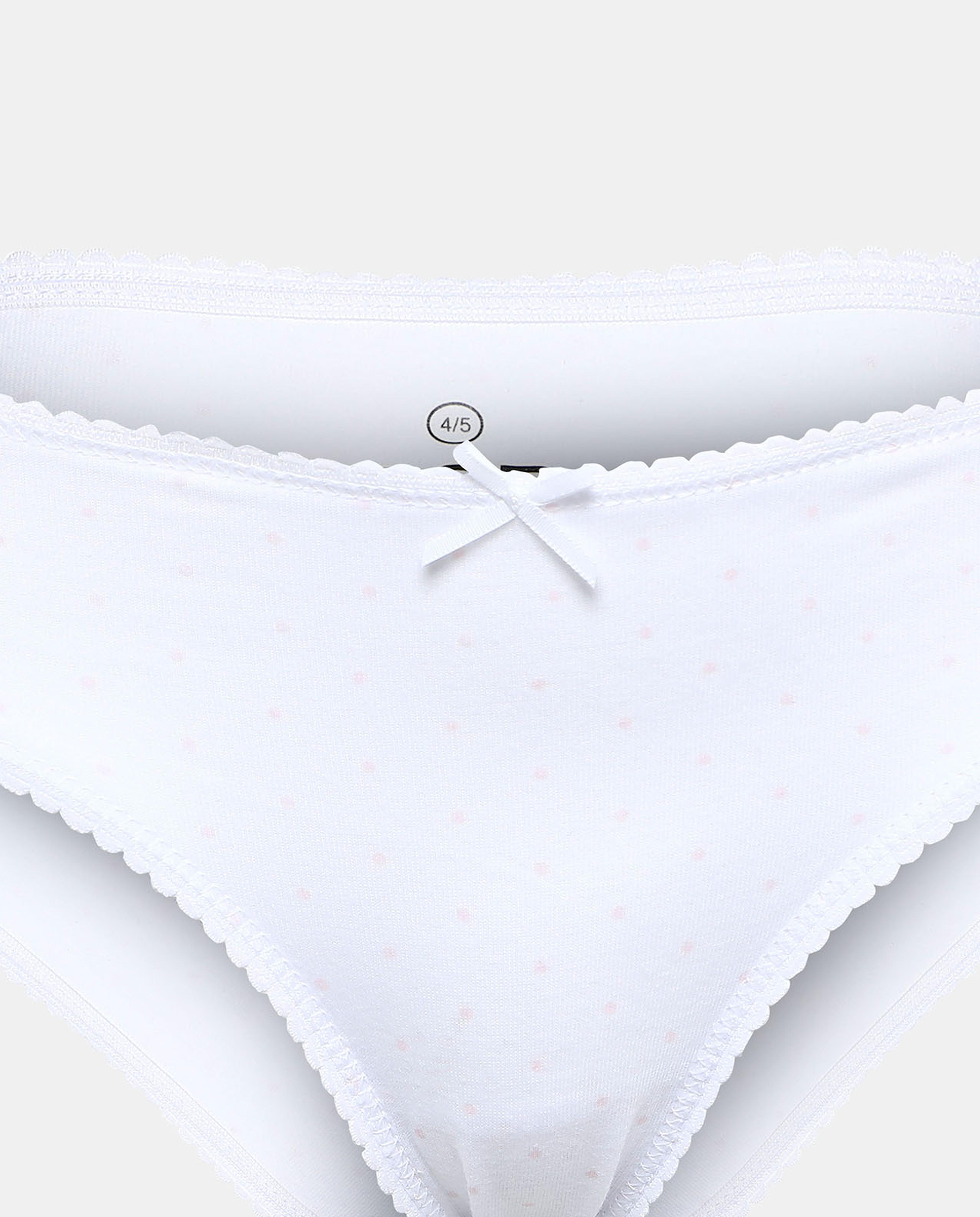 Pack of 5 Basic Briefs with Bow